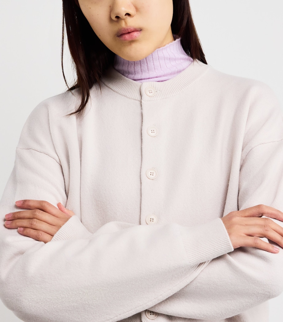 Cashmere-Blend No.170 Chou Cardigan CHALK Image 6