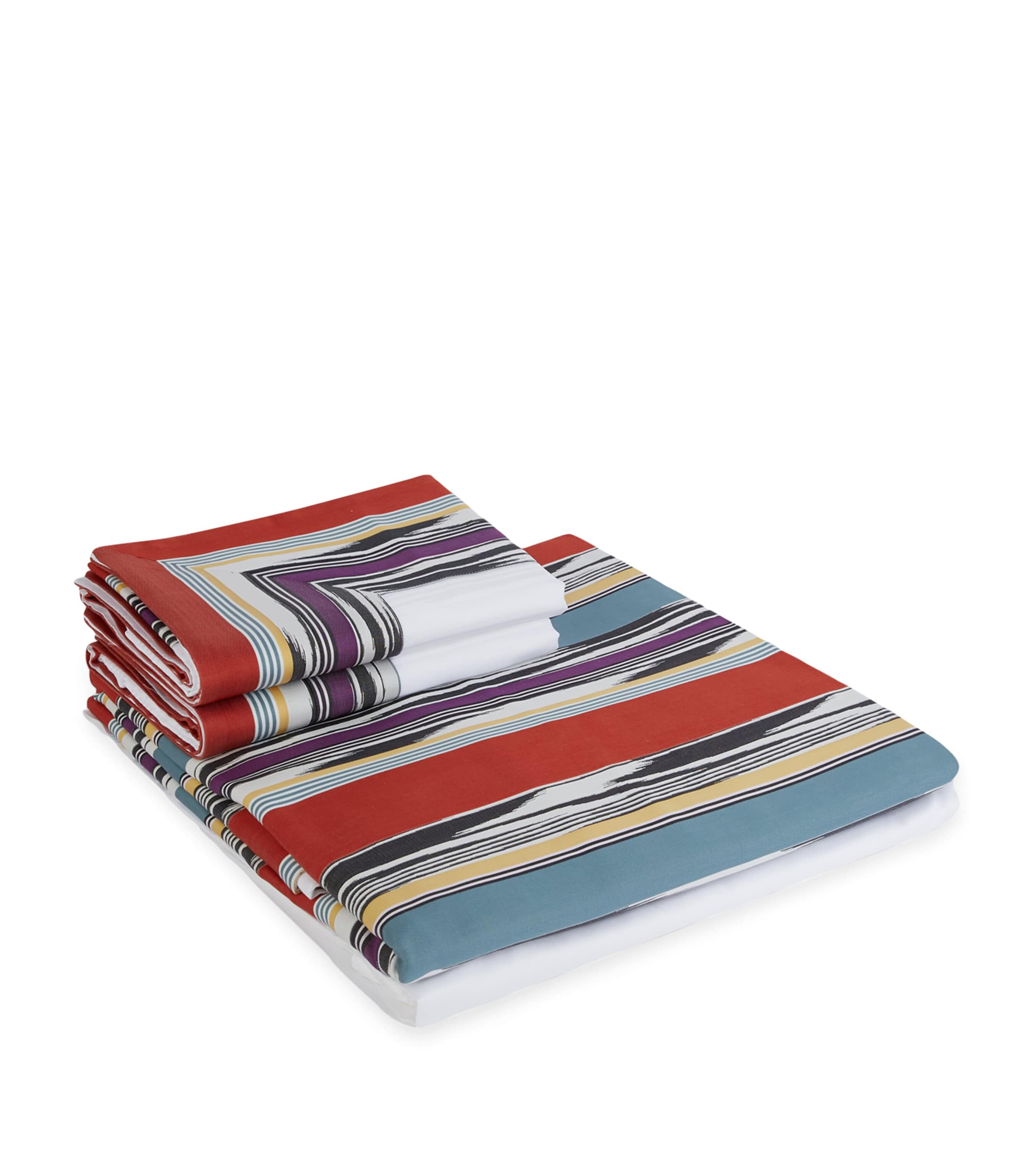 MISSONI STRIPED FLAME SUPER KING DUVET COVER AND PILLOWCASE SET 