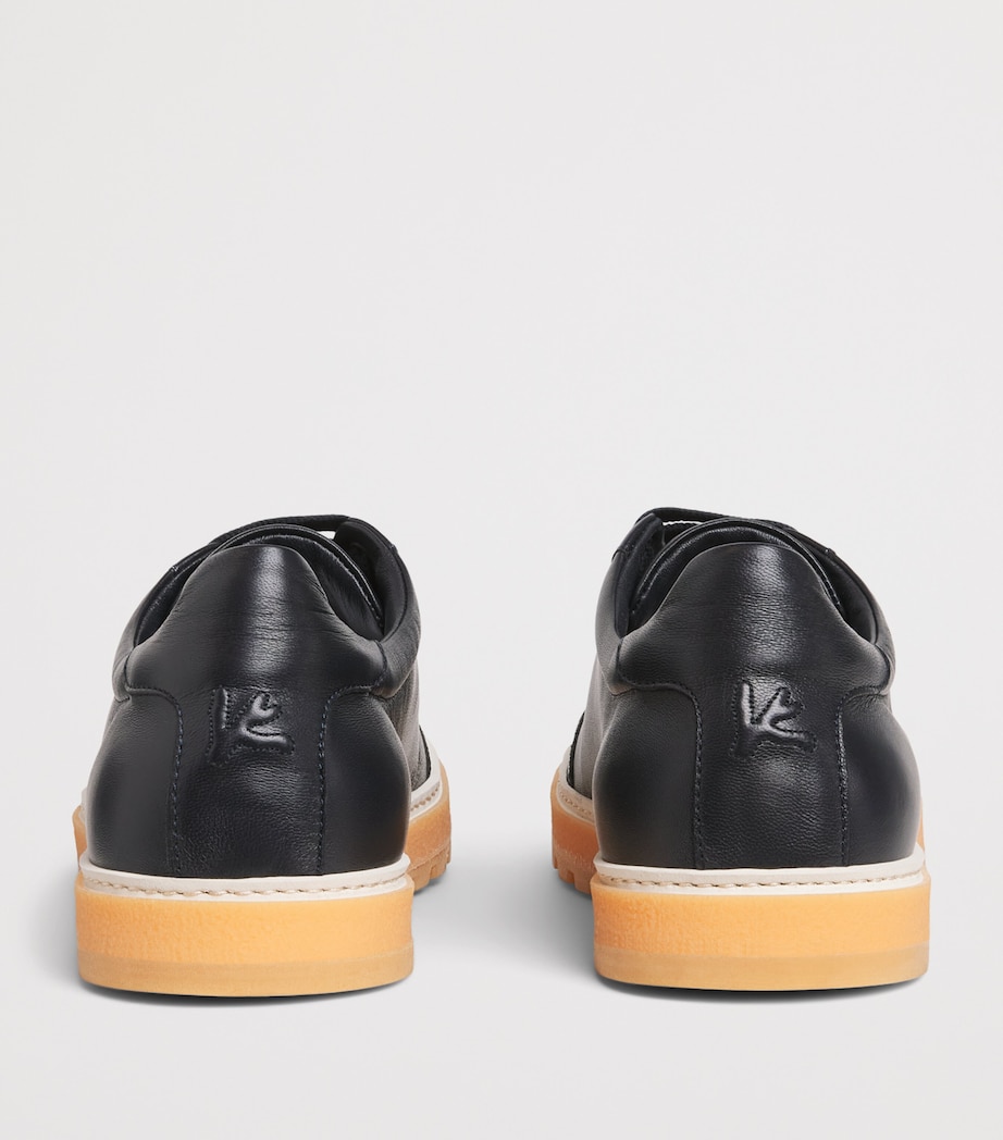 Isaia Leather Sneakers Image 5