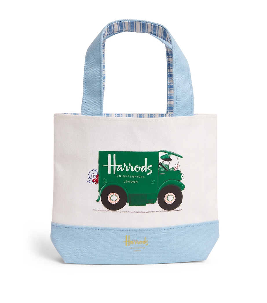 Mini Children's Harrods Van Tote Bag BLUE Image 1