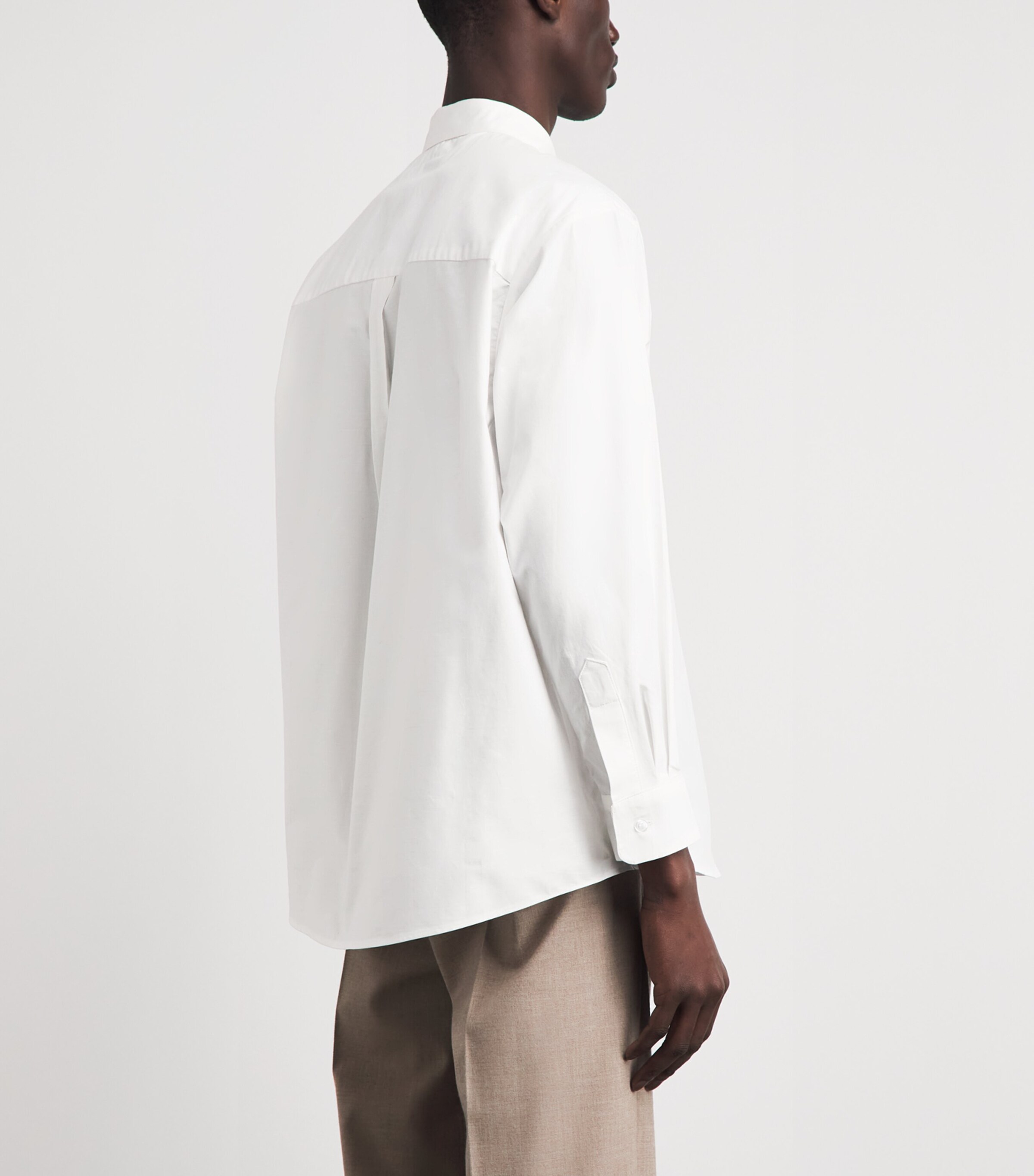 Alan Scott Mens Cotton Jesse Button Shirt White Image 5