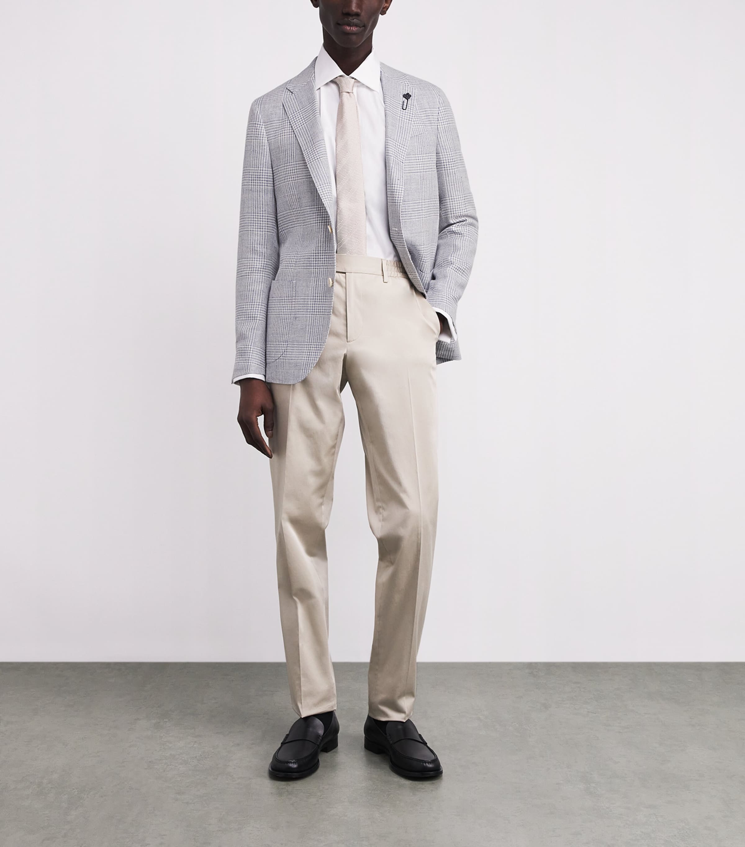 Prince of Wales Check Blazer 161AZ LIIGHT BLUE Image 2