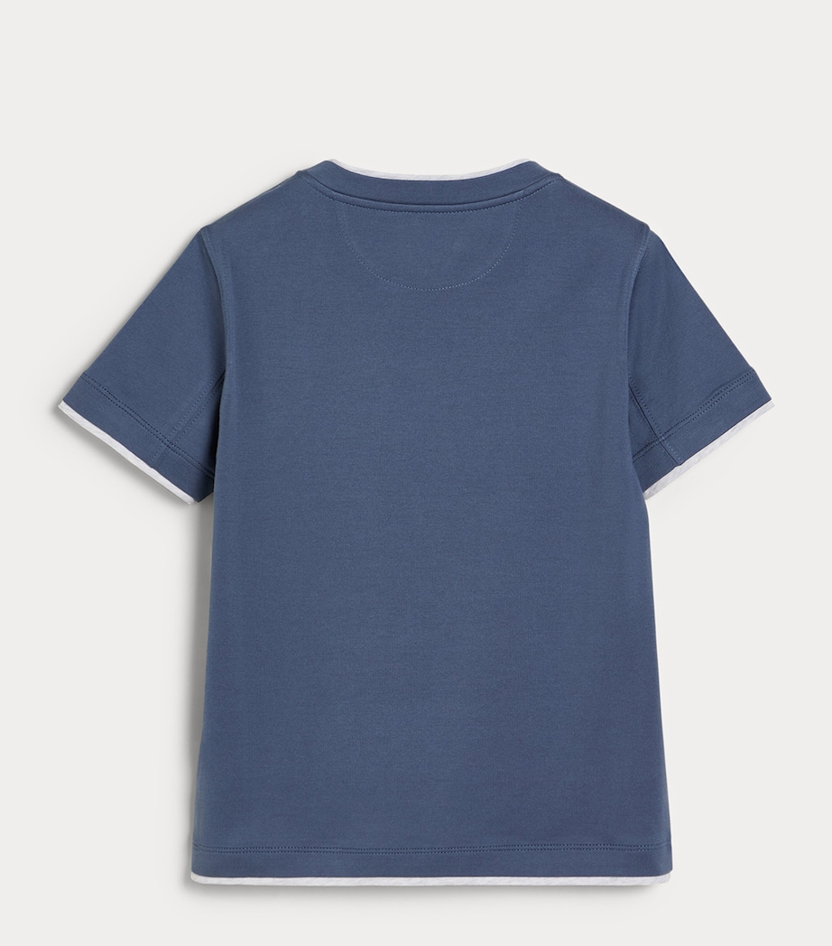 Brunello Cucinelli Kids Cotton Layered T-Shirt (4-6 Years) Image 2