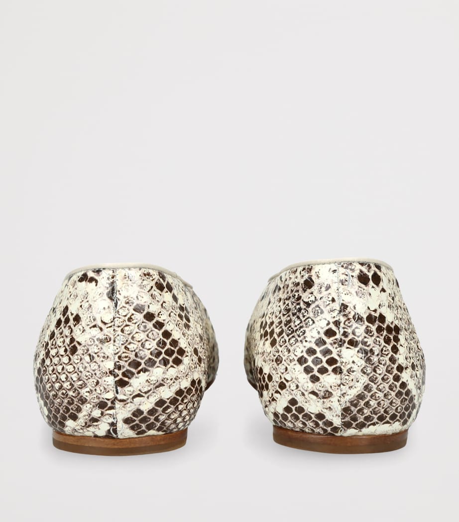 Le Monde Beryl Snakeskin-Effect Regency Ballet Flats Mult/other Image 2