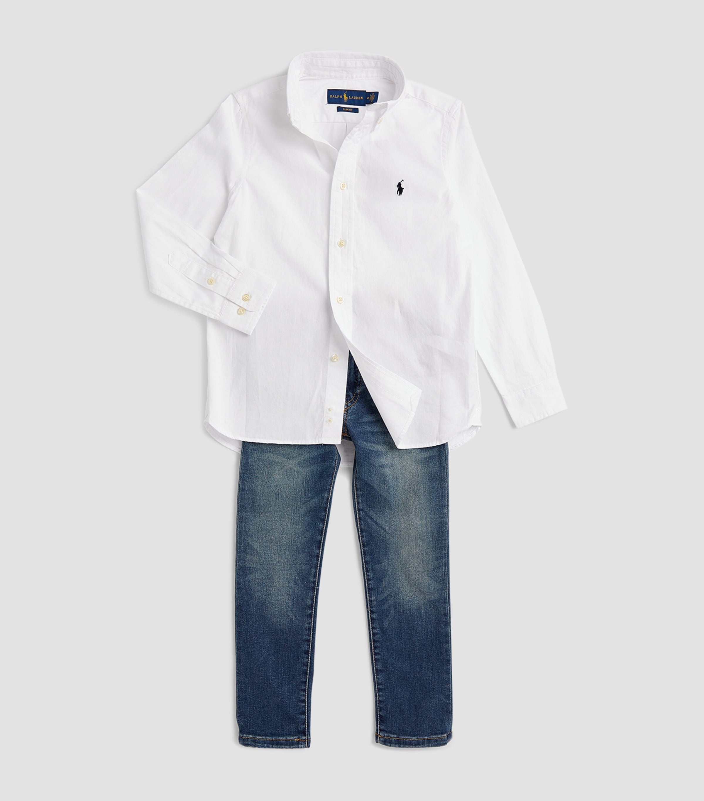 Blake Oxford Shirt (5-7 Years) WHITE Image 2