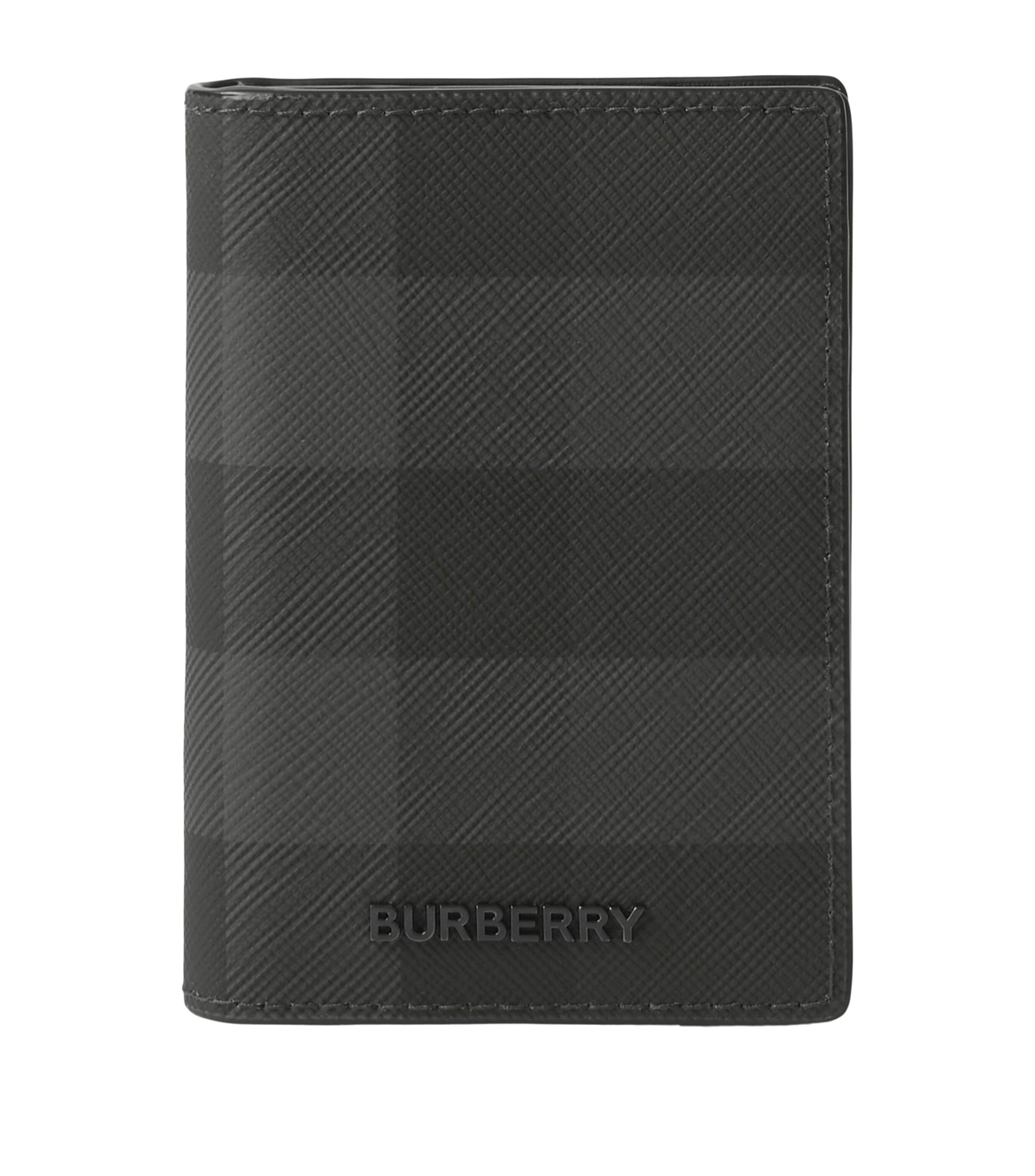 Check Bifold Card Holder CHARCOAL Image 1