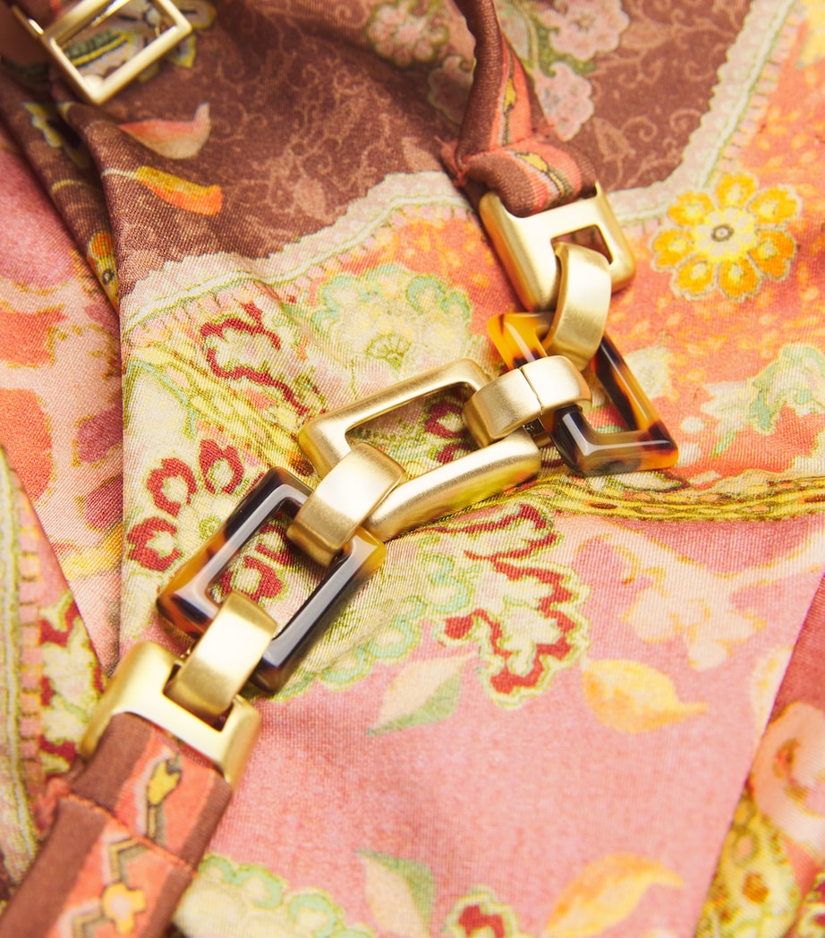 Printed Belted Wylie Swimsuit RUST MULTI Image 5