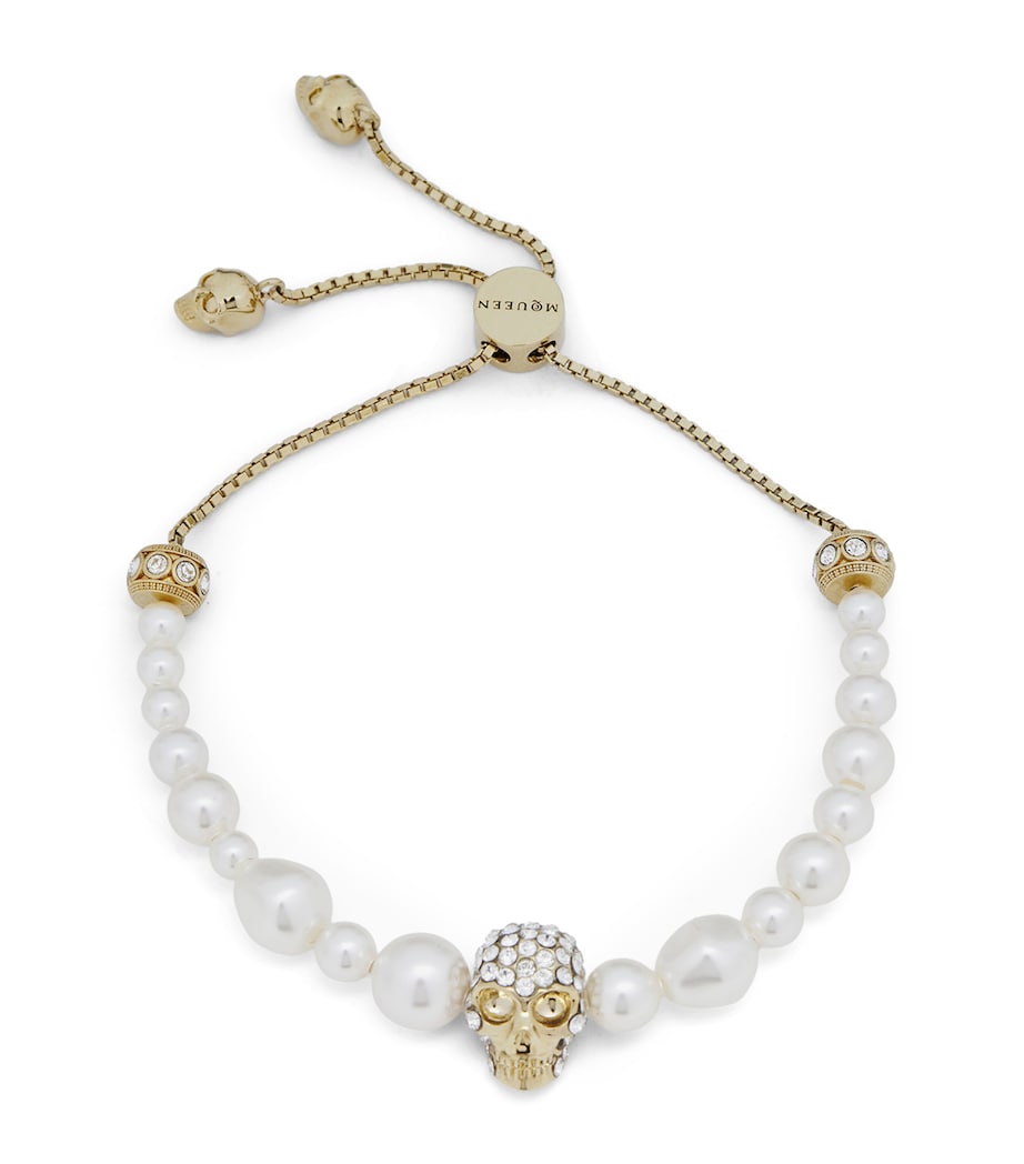 Faux Pearl and Skull Bracelet 1953 Image 1