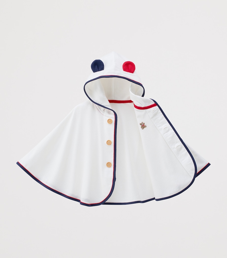 Miki House Embroidered Hooded Poncho (One Size) Image 2