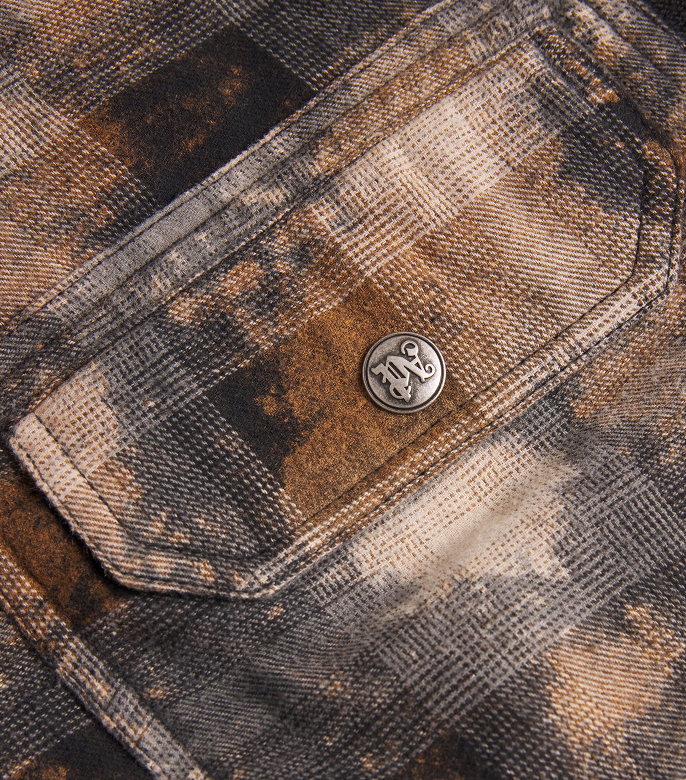 Palm Angels Mens Hooded Jacket Grey Off White Image 5