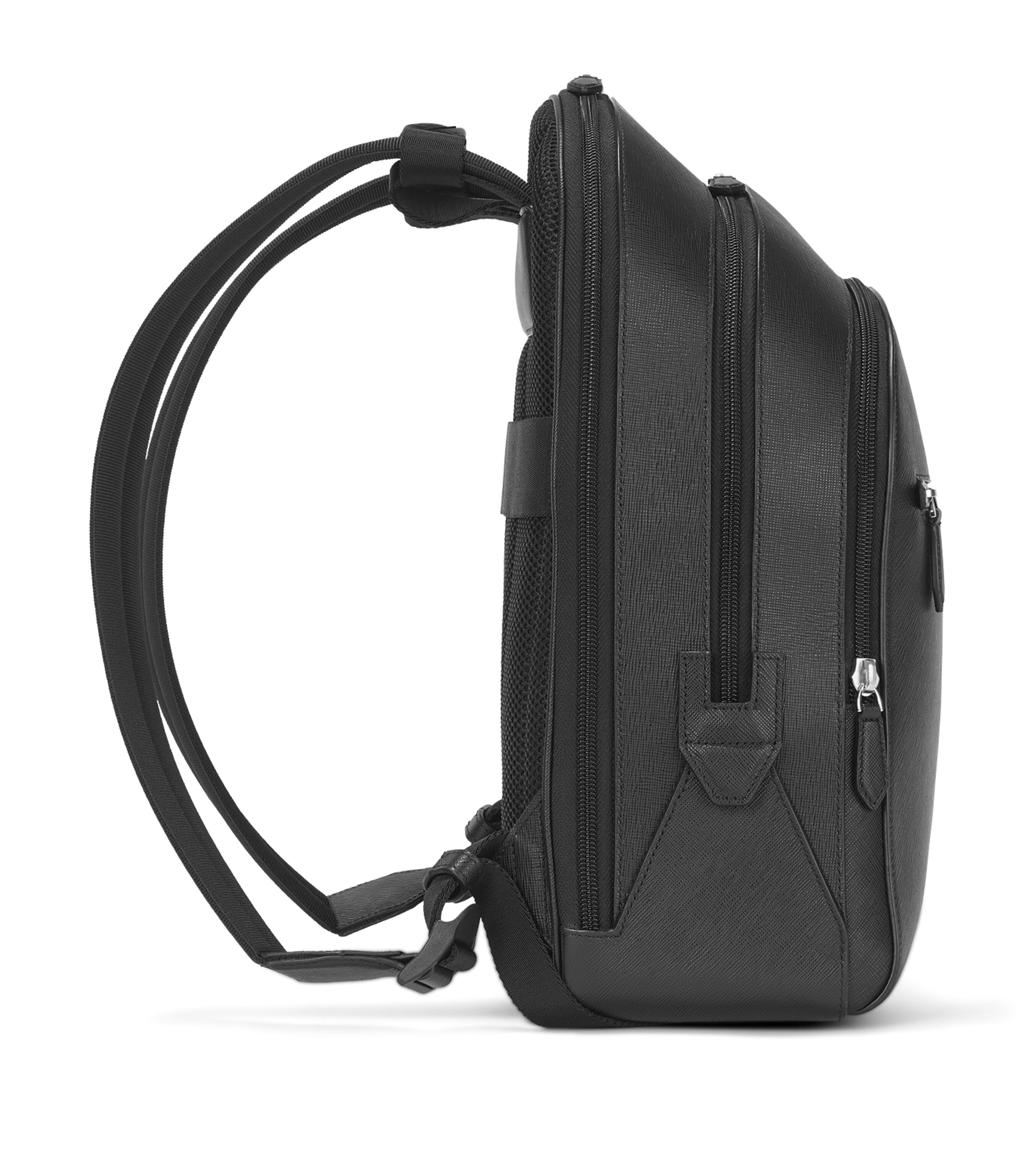 Montblanc Medium Leather Sartorial Backpack Black Image 2