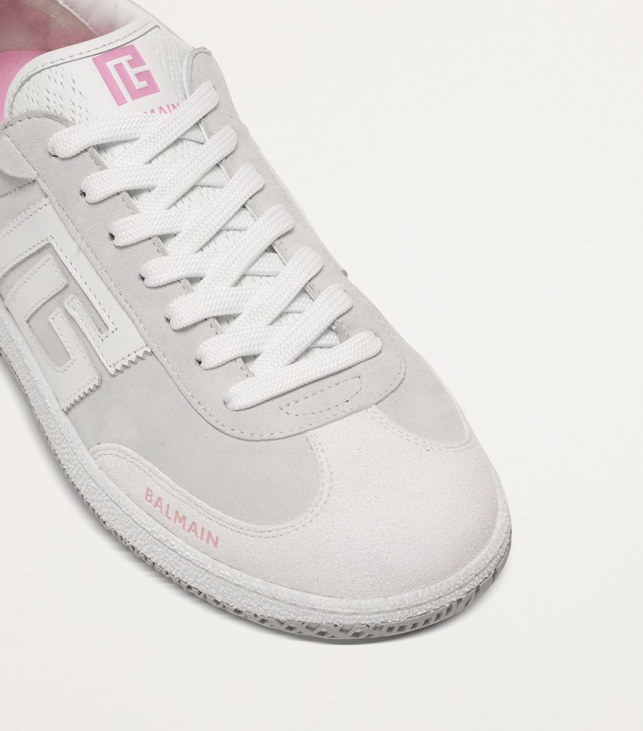 Leather Logo Swan Sneakers OBR ROSE/BLANC Image 11