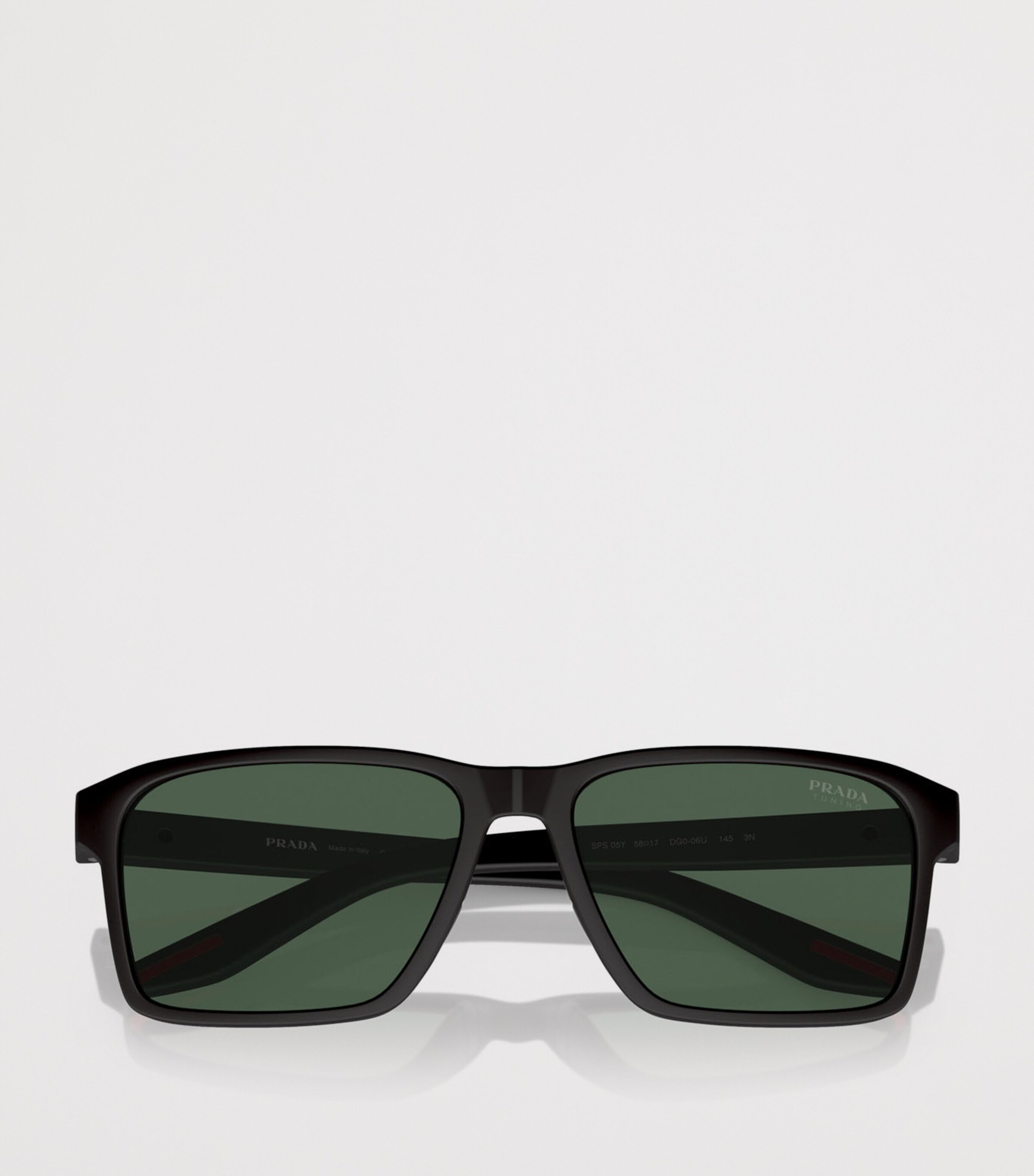 Prada Linea Rossa Rectangle Sunglasses Black Image 5