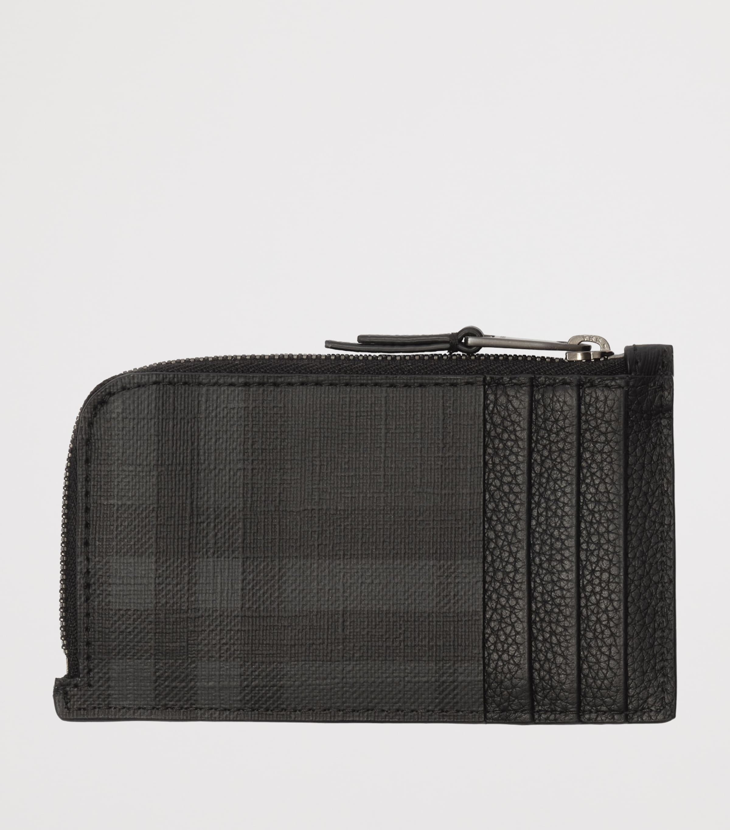 Burberry City Check Zip Card Holder Iron Image 2