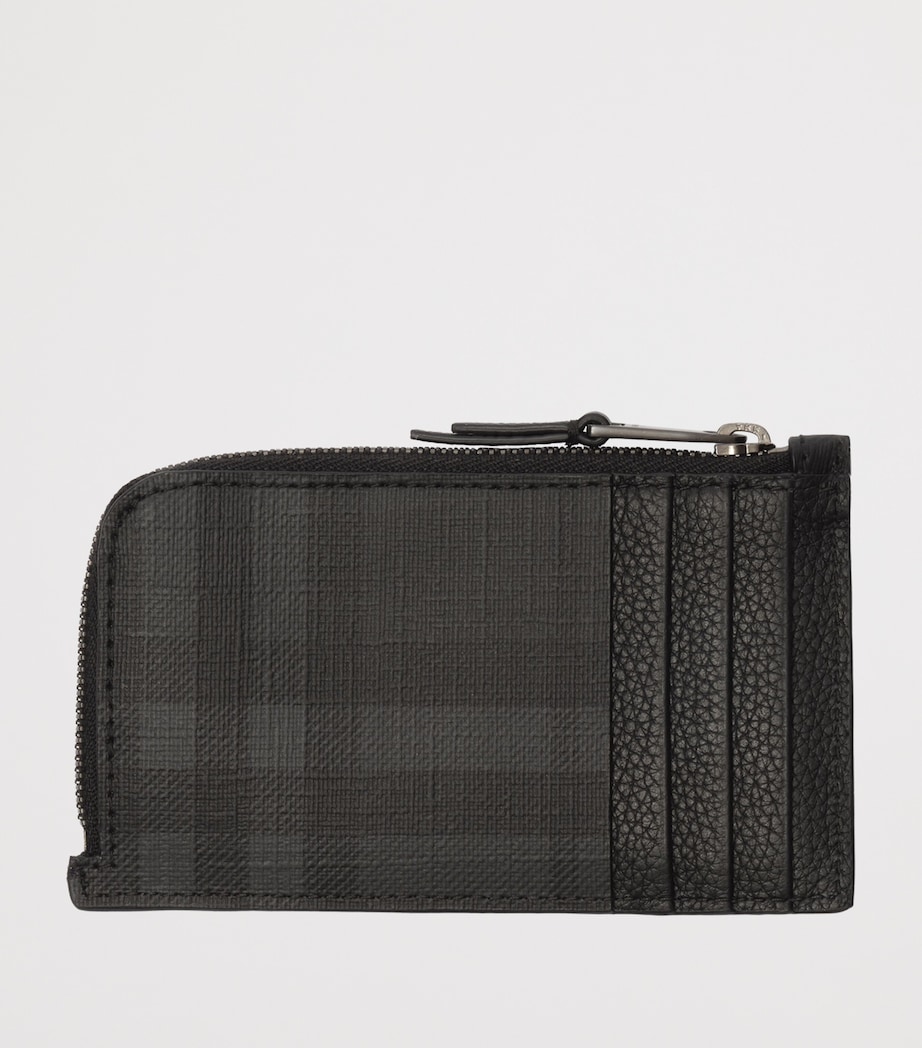 Burberry City Check Zip Card Holder Iron Image 2