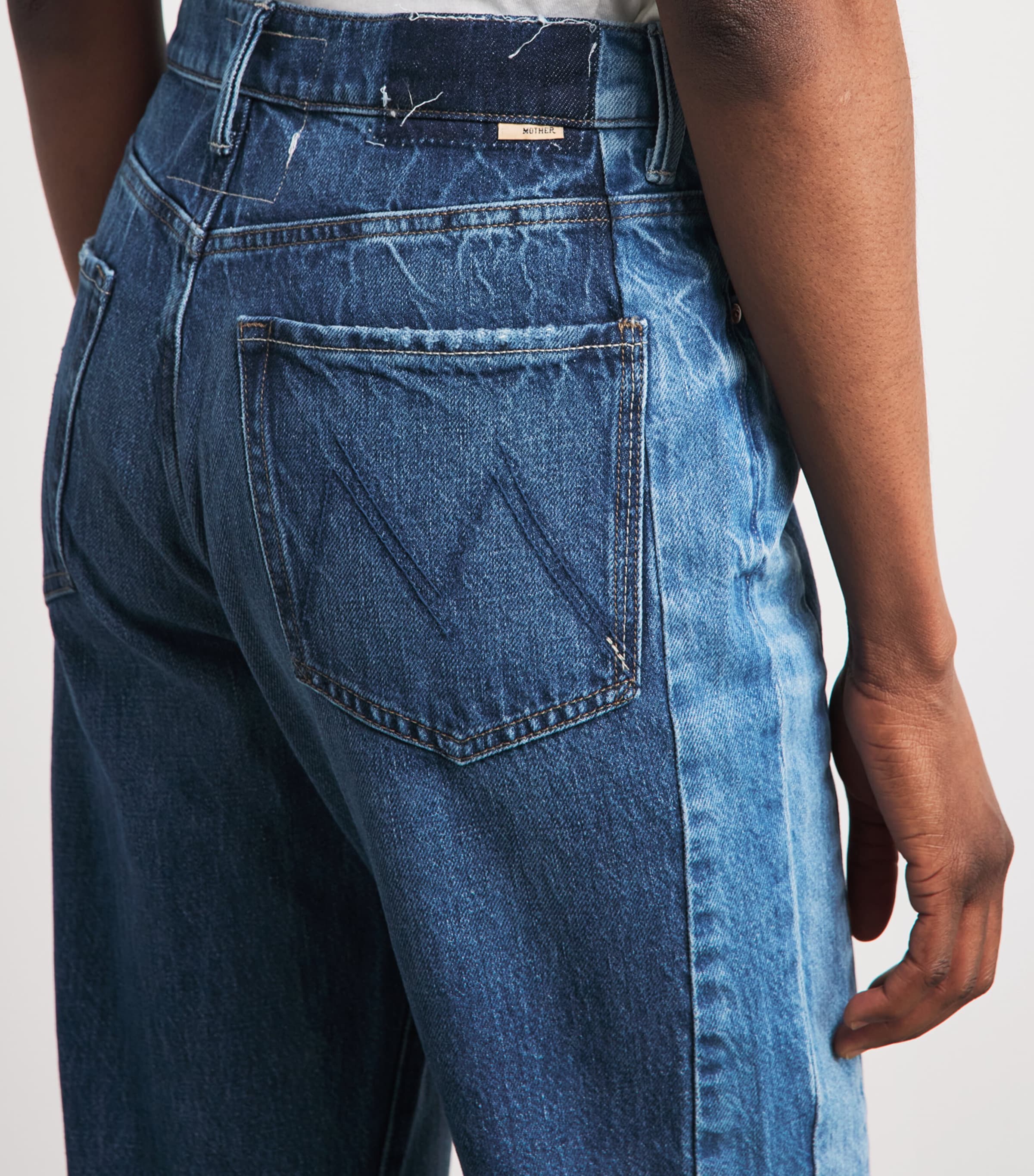 MOTHER Womens The Tux Sidestepper Jeans Dtk Double Take Image 3