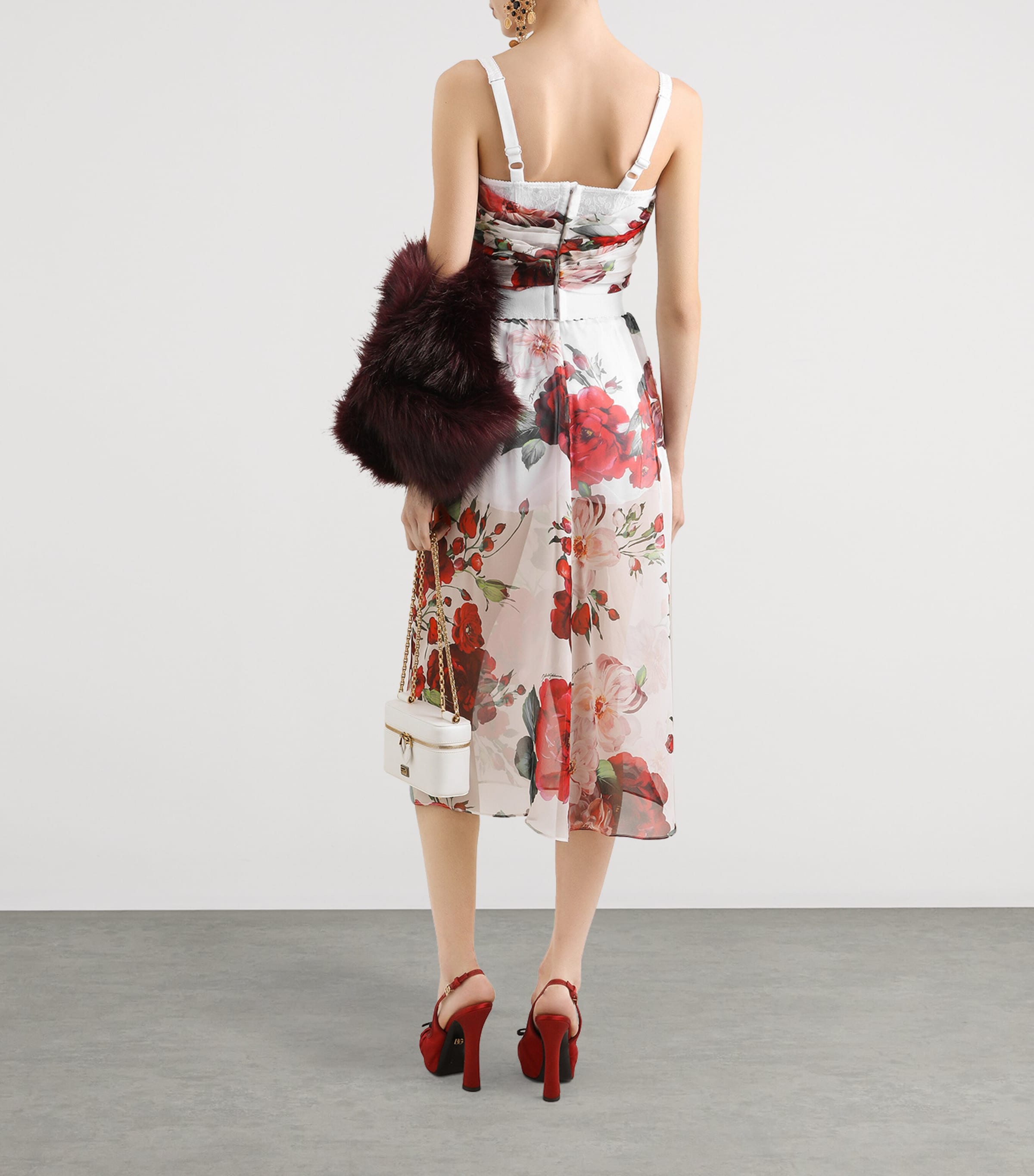 Rose Print Corset Top HA5PD-B.ROSE ANTICHE Image 6