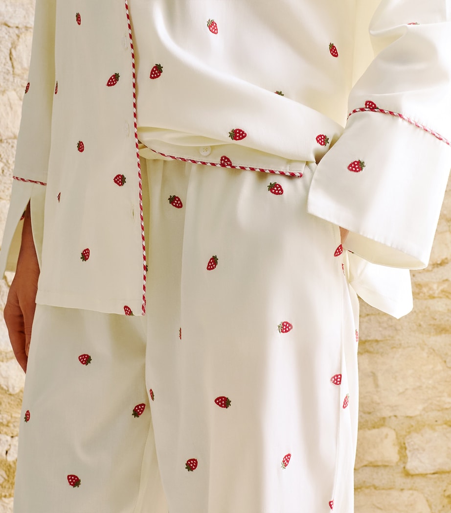 Christy x Wimbledon Strawberry Pyjama Set (Medium) White Image 7