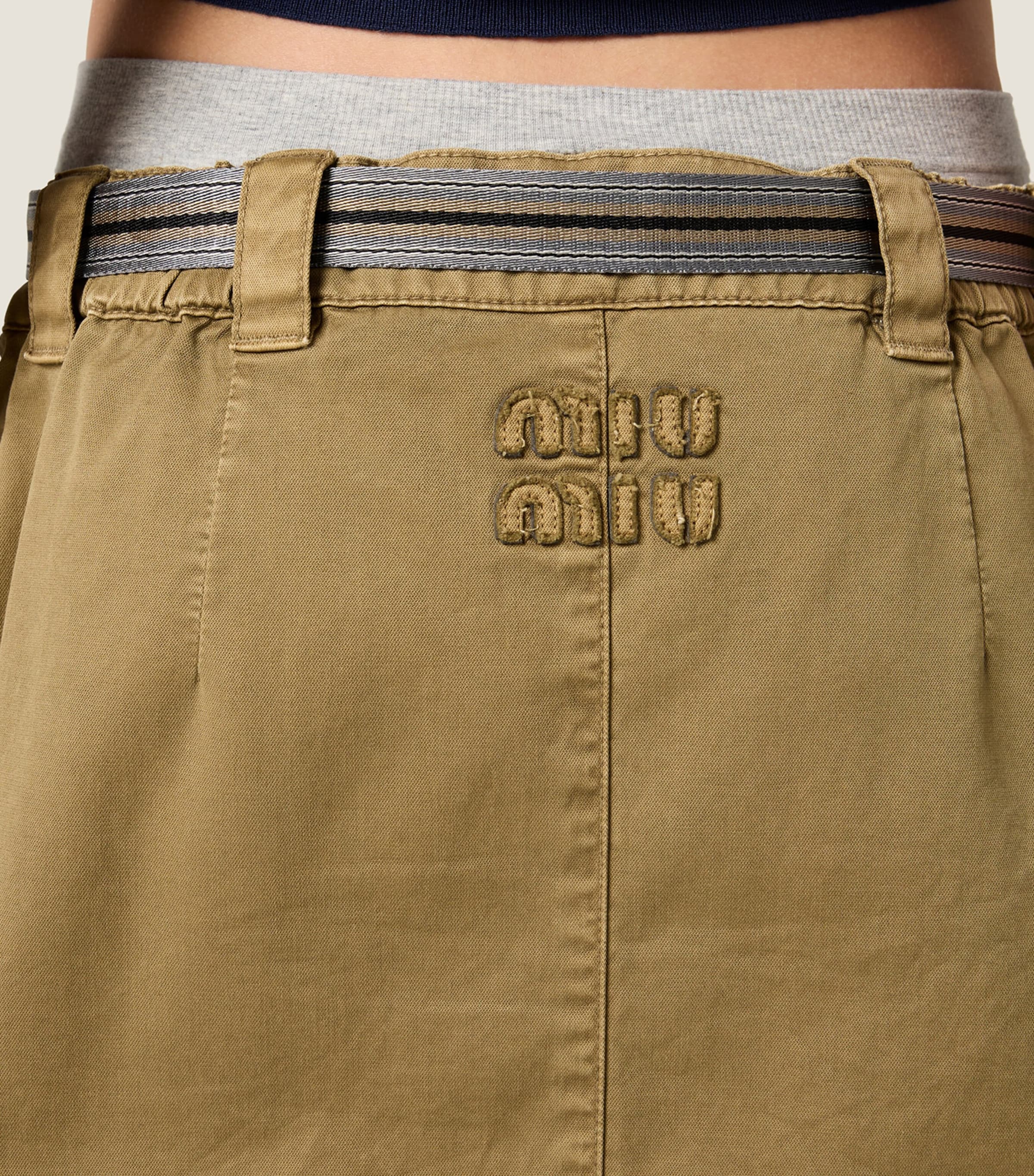 Cotton Utility Mini Skirt F0393 Image 5