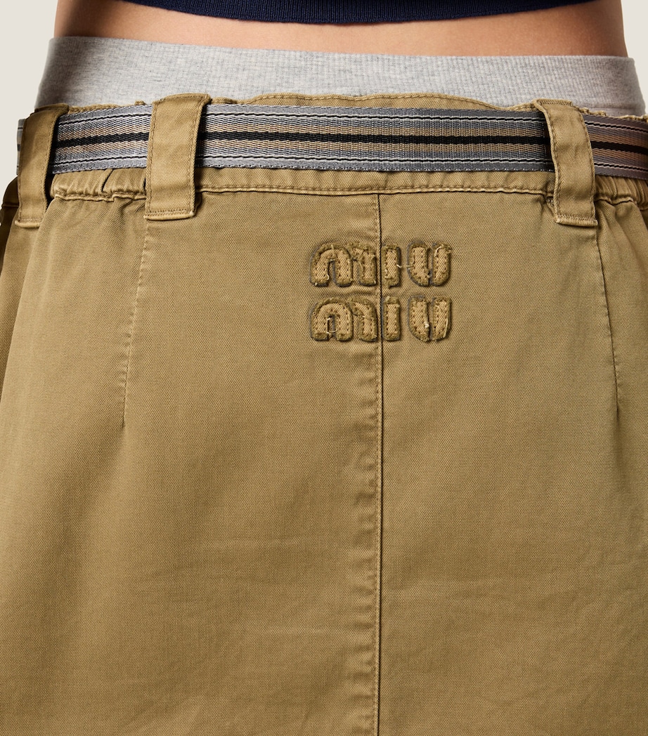 Cotton Utility Mini Skirt F0393 Image 5