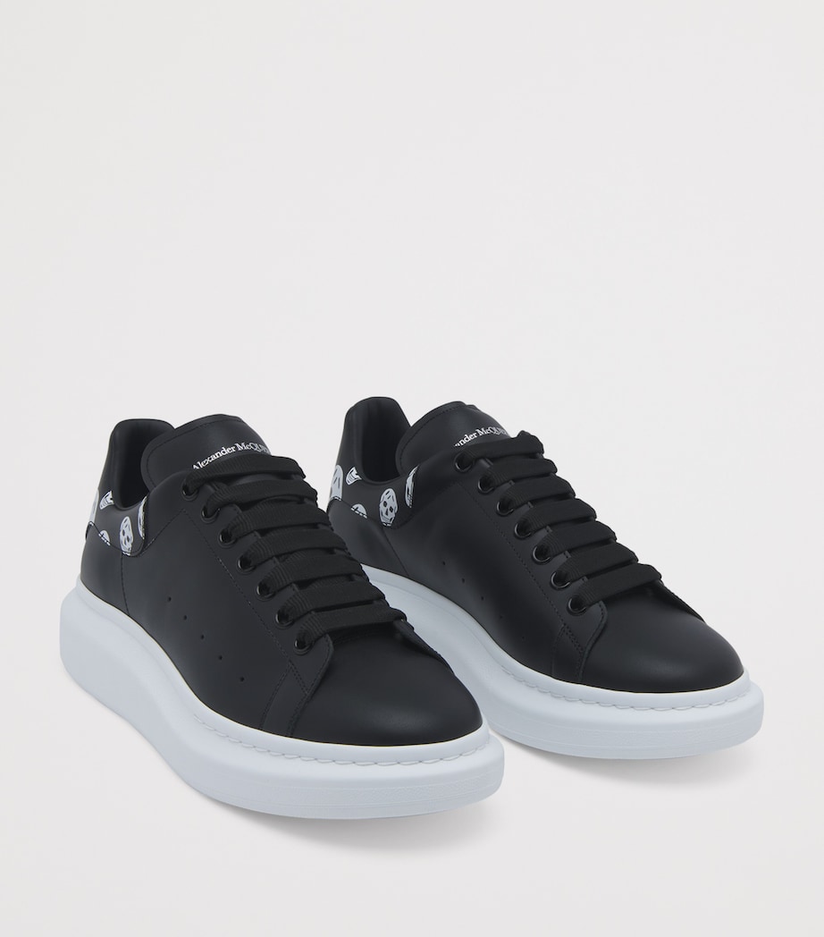 McQueen Leather Skull-Print Oversized Sneakers Image 2