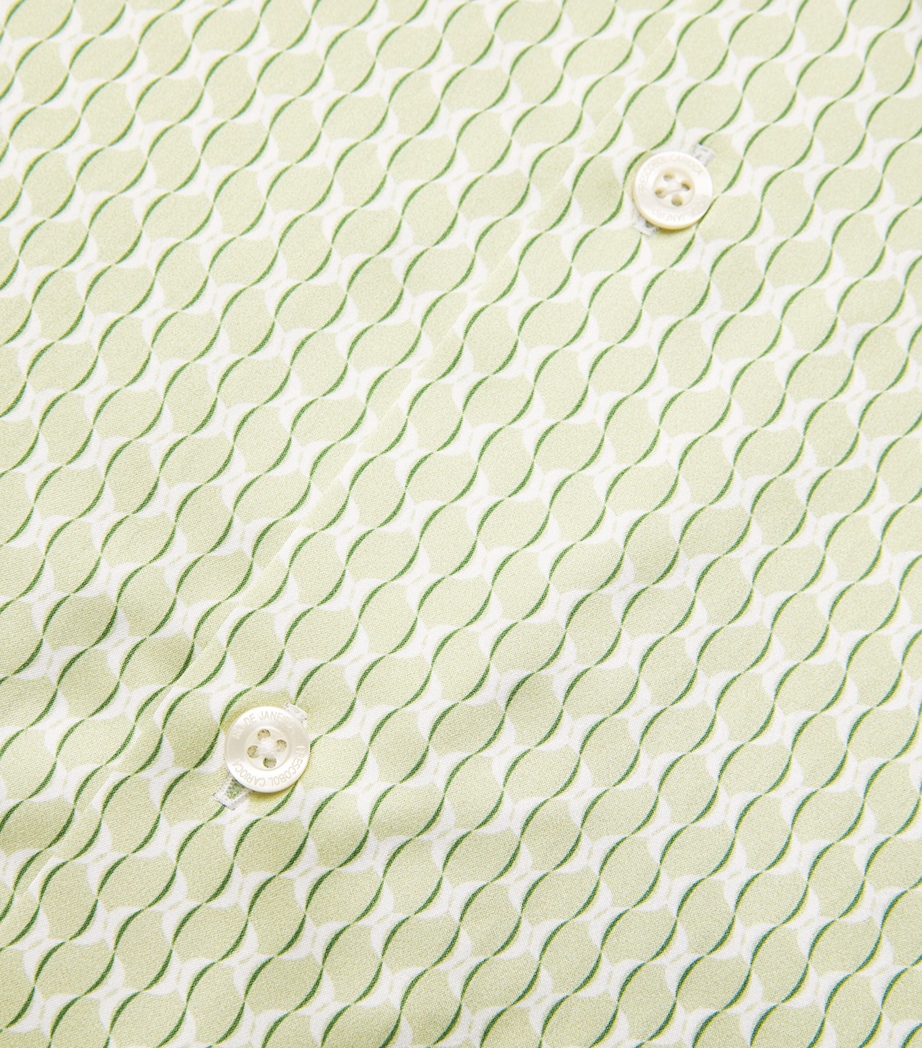 Silk Copa Print Safra Shirt 432-PISTACHIO Image 5