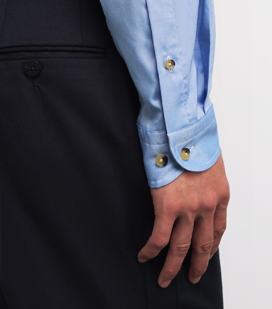 Organic Cotton Oxford Shirt 26 BLUE Image 6