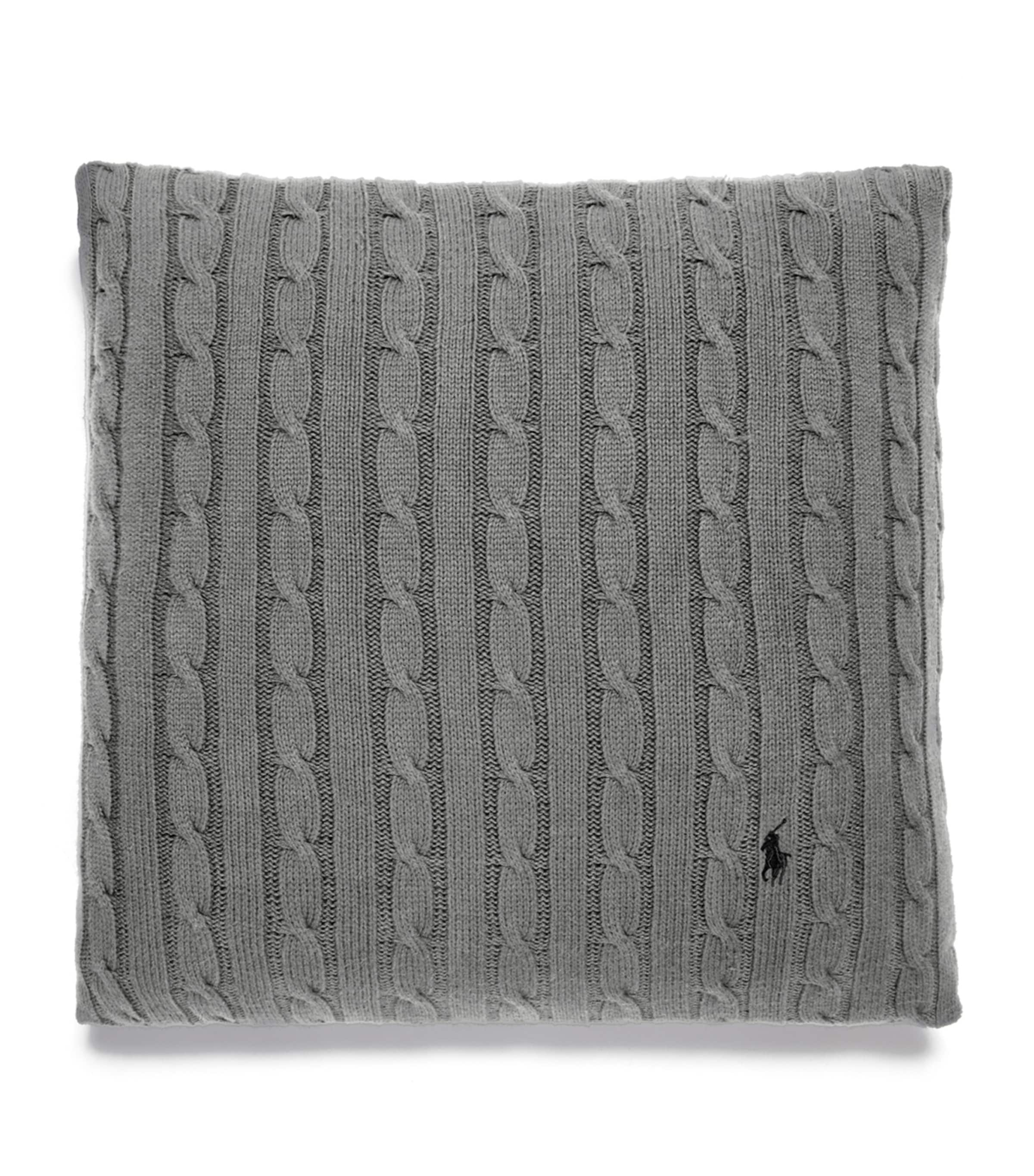 RALPH LAUREN CABLE-KNIT CUSHION COVER 