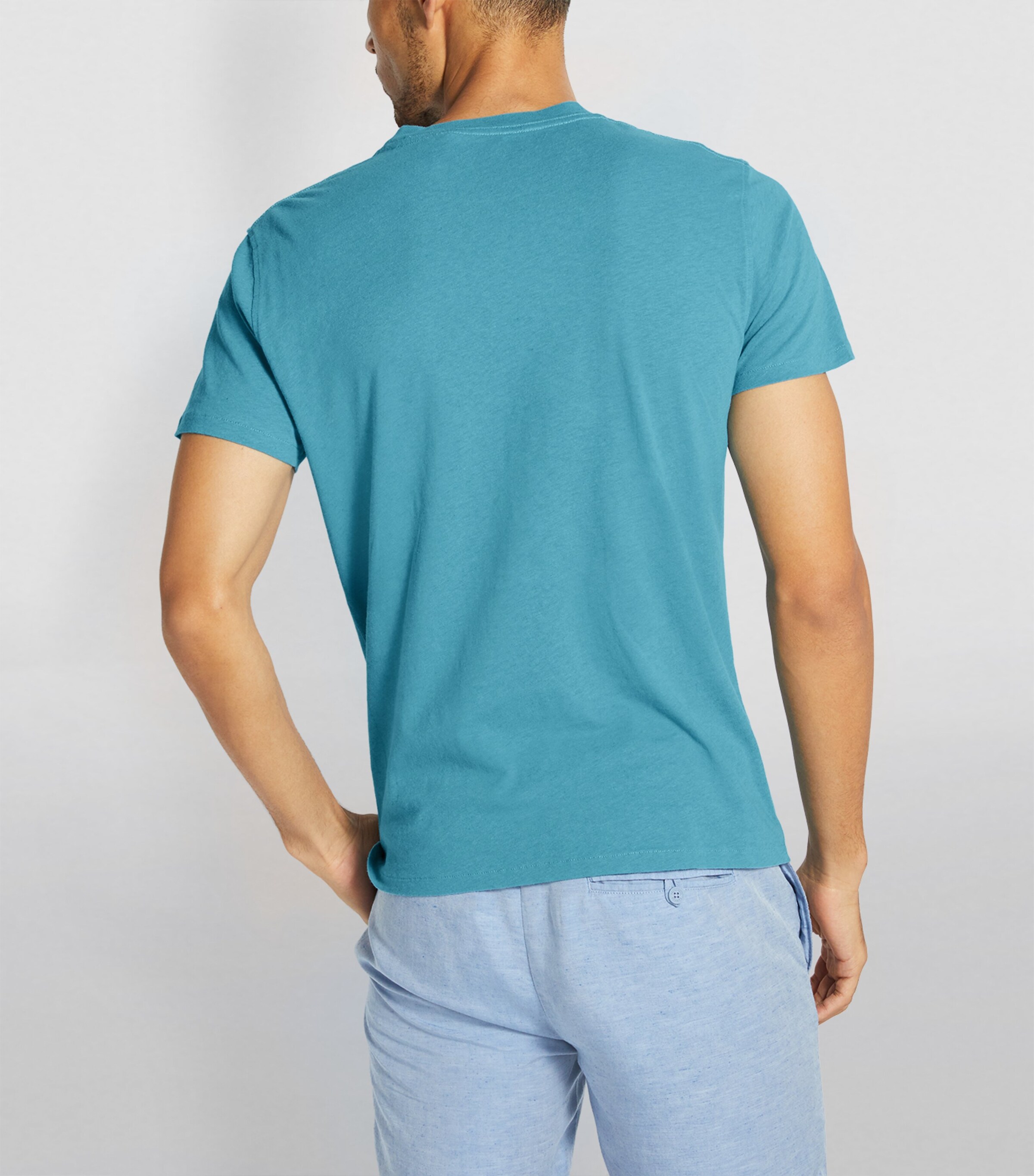 Cotton-Linen T-Shirt MIDNIGHT BLUE Image 7