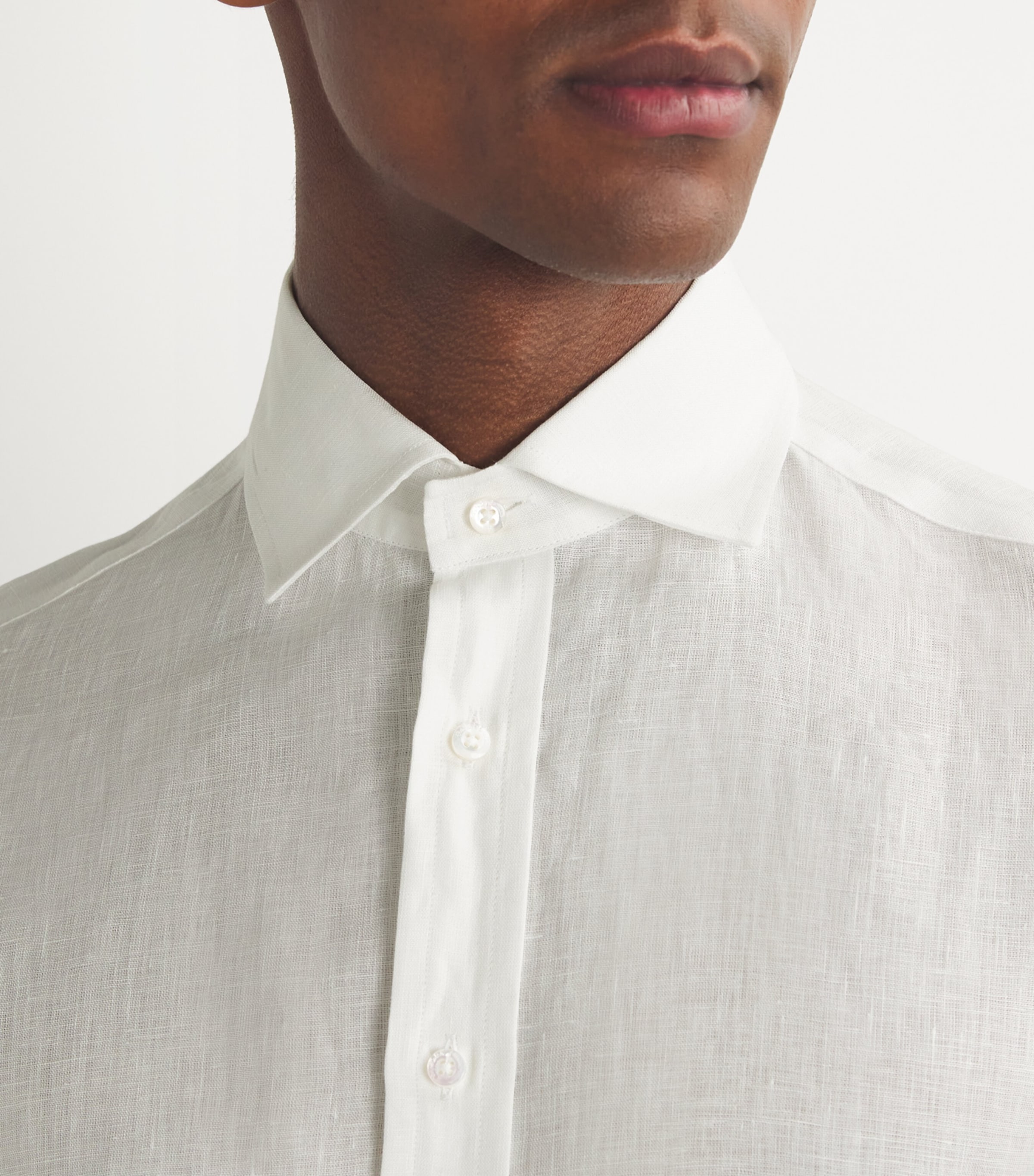 Linen Serengeti Shirt WHITE Image 6