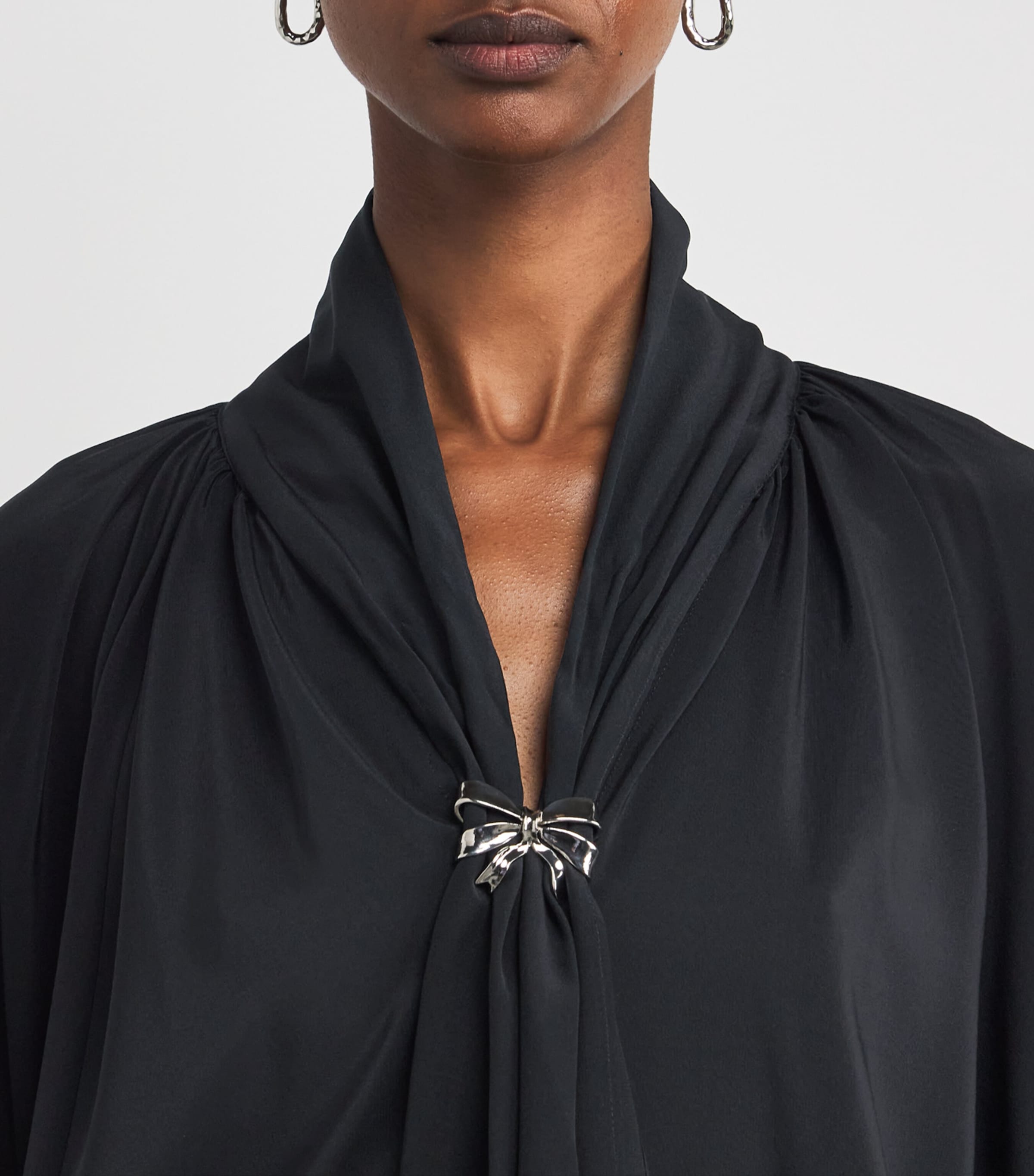Silk Leonida Blouse BLACK Image 6