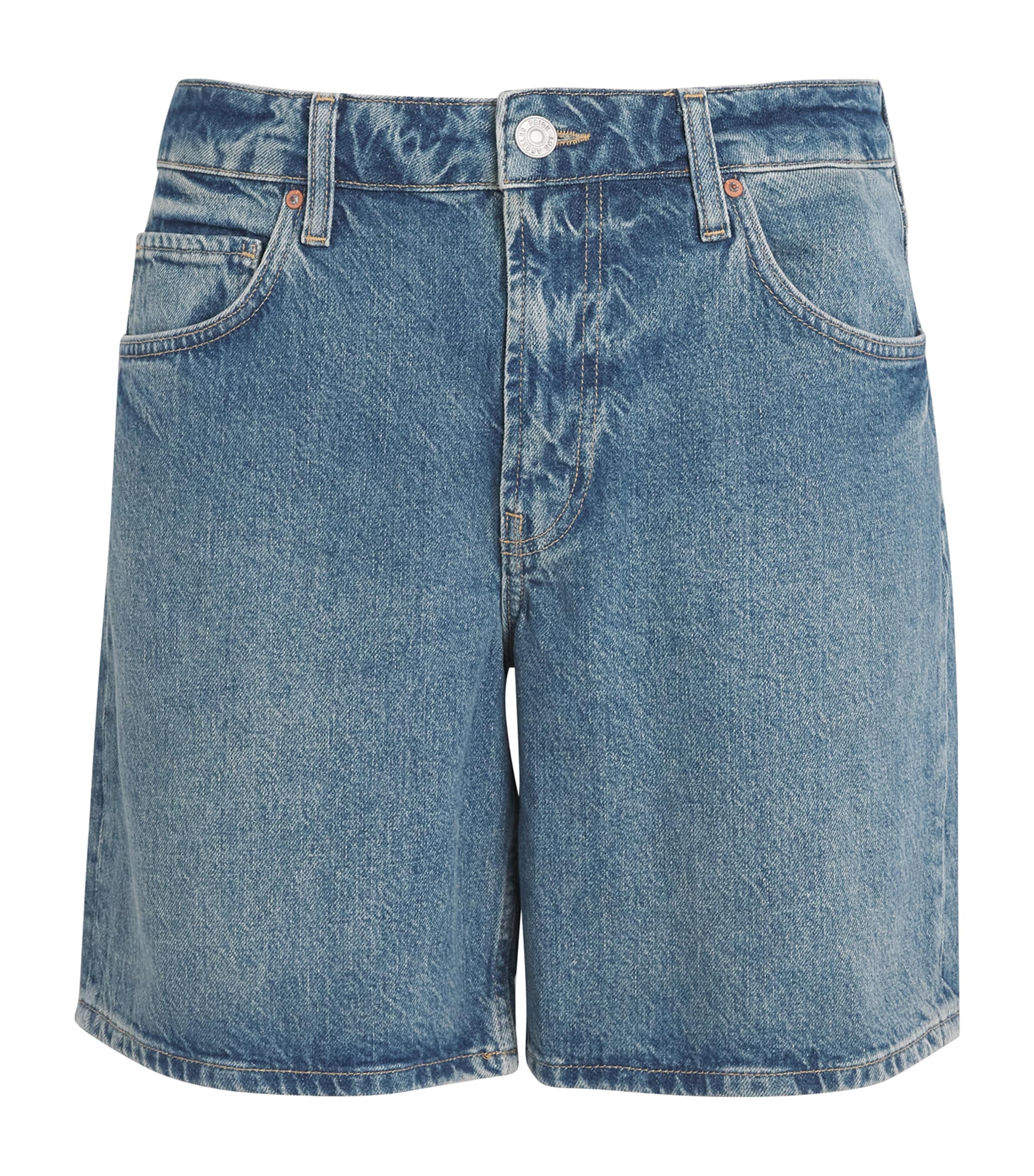 PAIGE Mens Darnell Denim Shorts Scooter Image 1