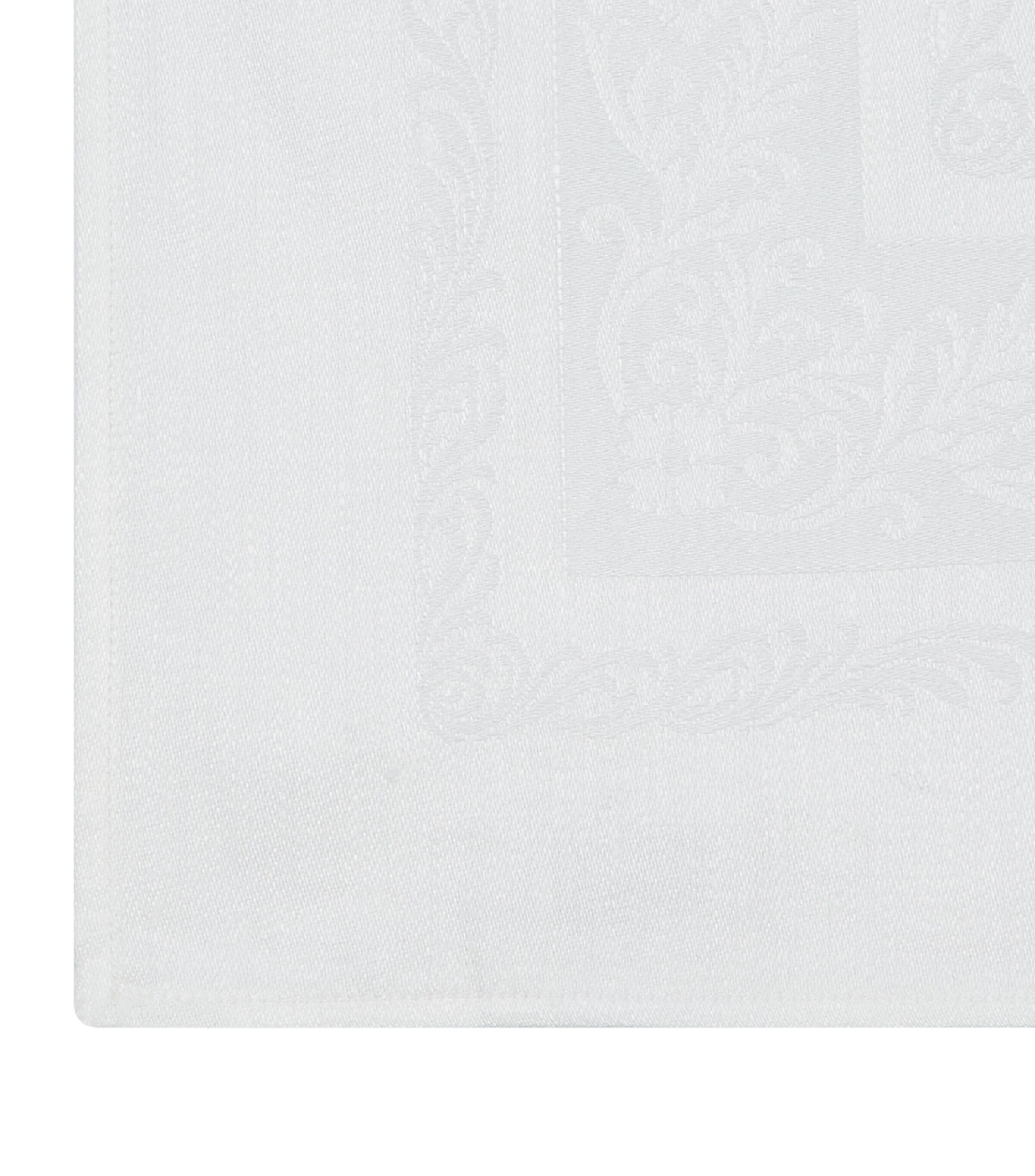 Fine Scroll Napkin (56cm x 56cm) WHITE Image 2