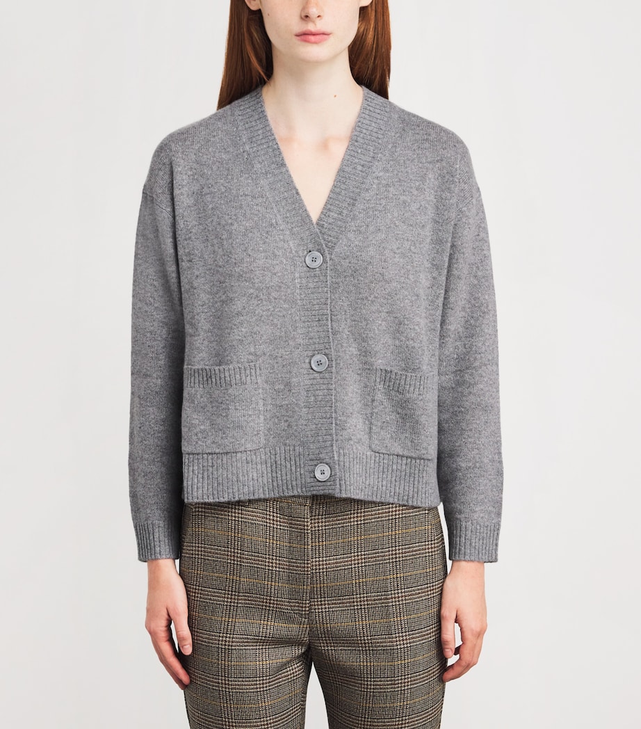 Virgin Wool Cardigan MEDIUM GREY Image 3