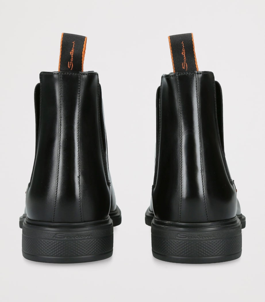 Leather Easy-On Chelsea Boots BLACK Image 2