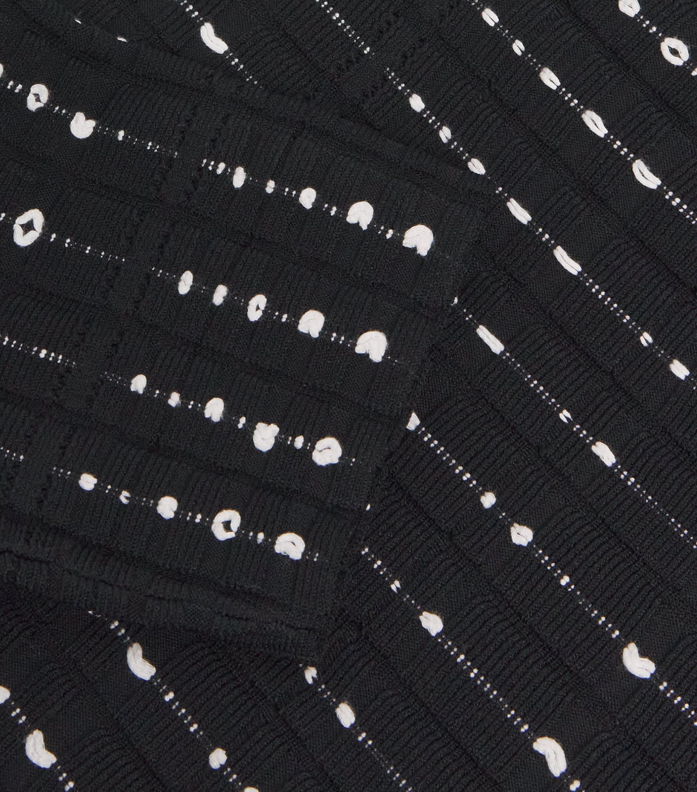 Fragmented Stripes Dress BLACK/IVORY Image 5