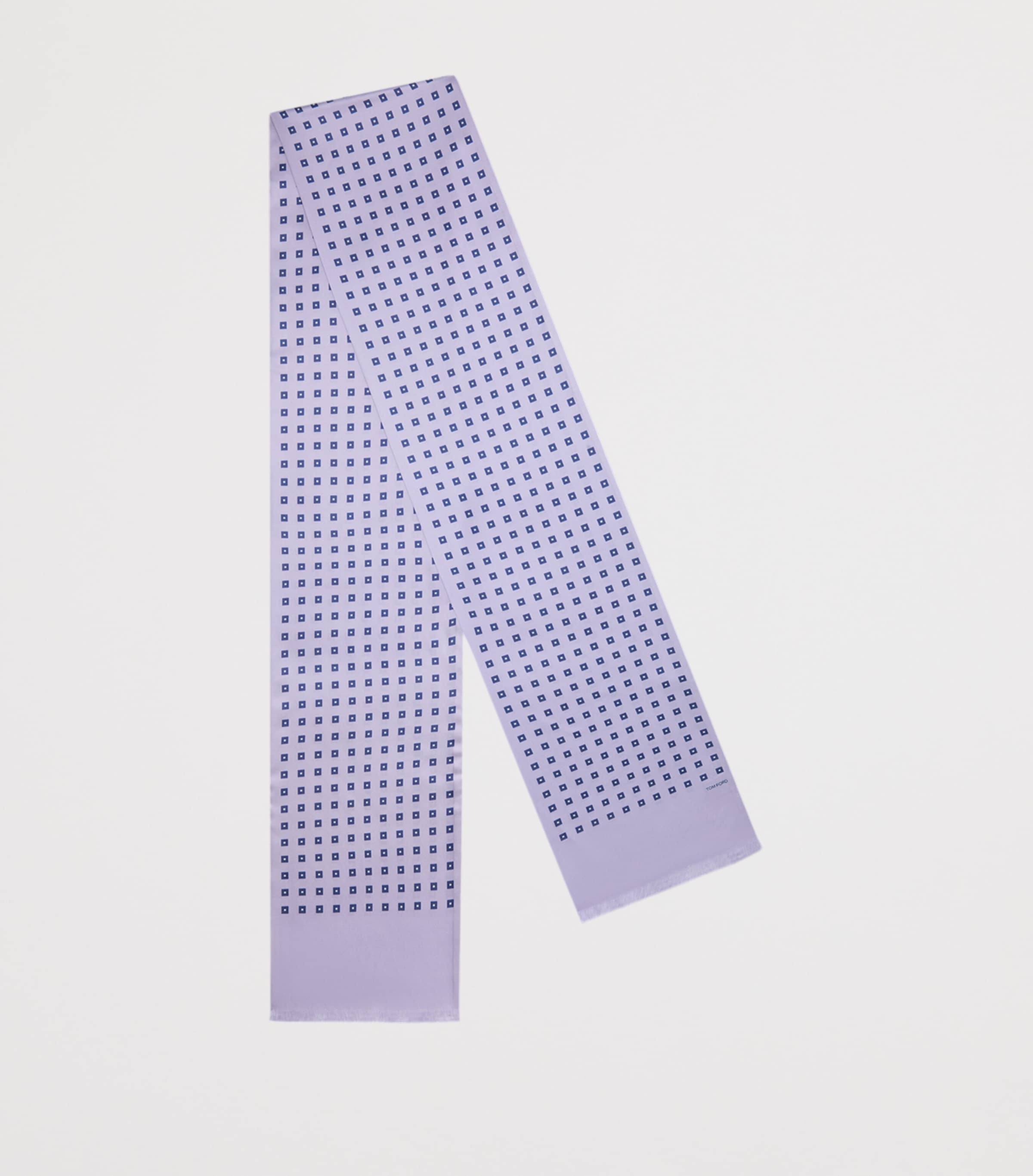 TOM FORD Mulberry Silk Printed Scarf Par Image 2