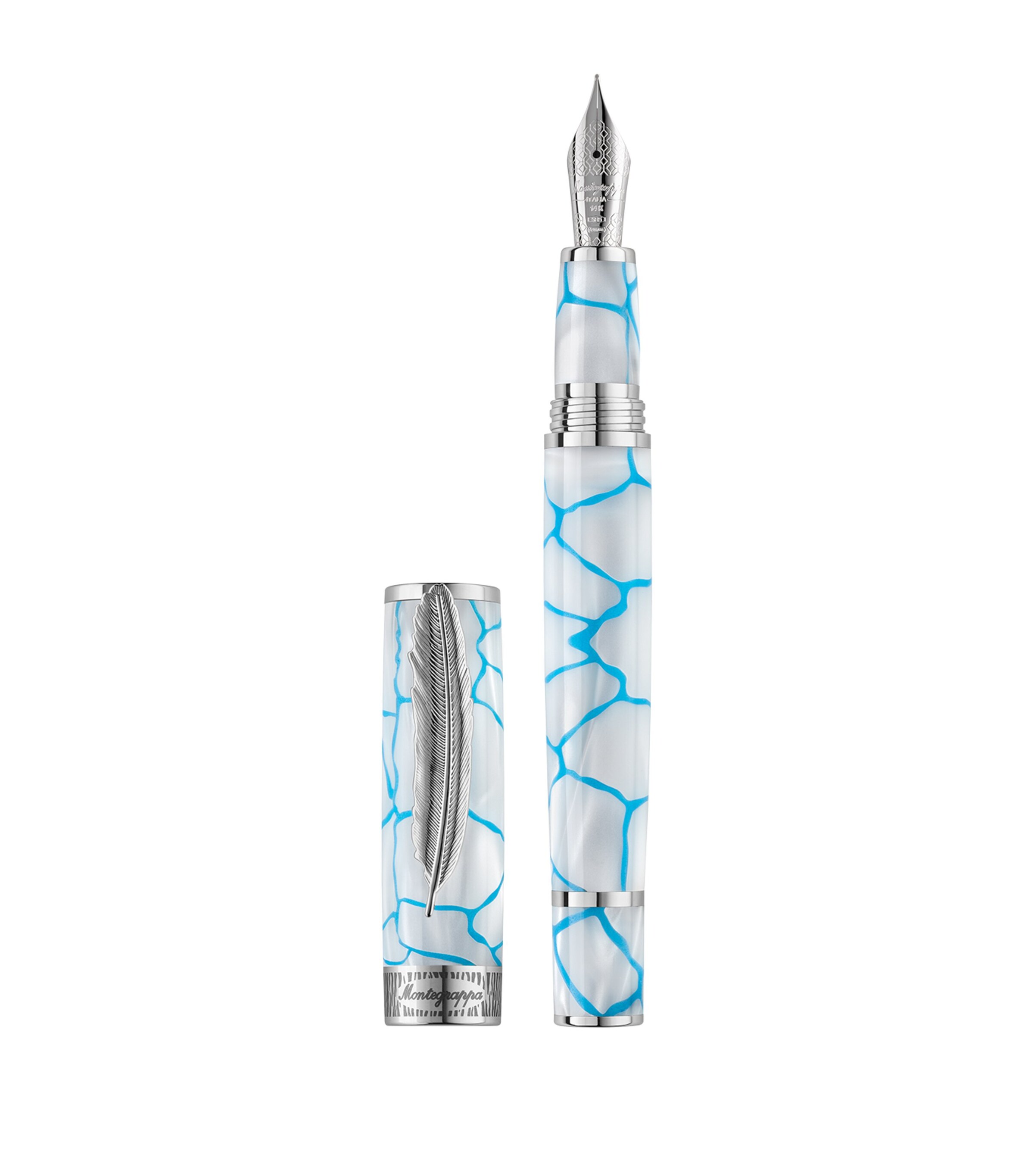 Montegrappa Wild Arctic Ice Fountain Pen White Image 2