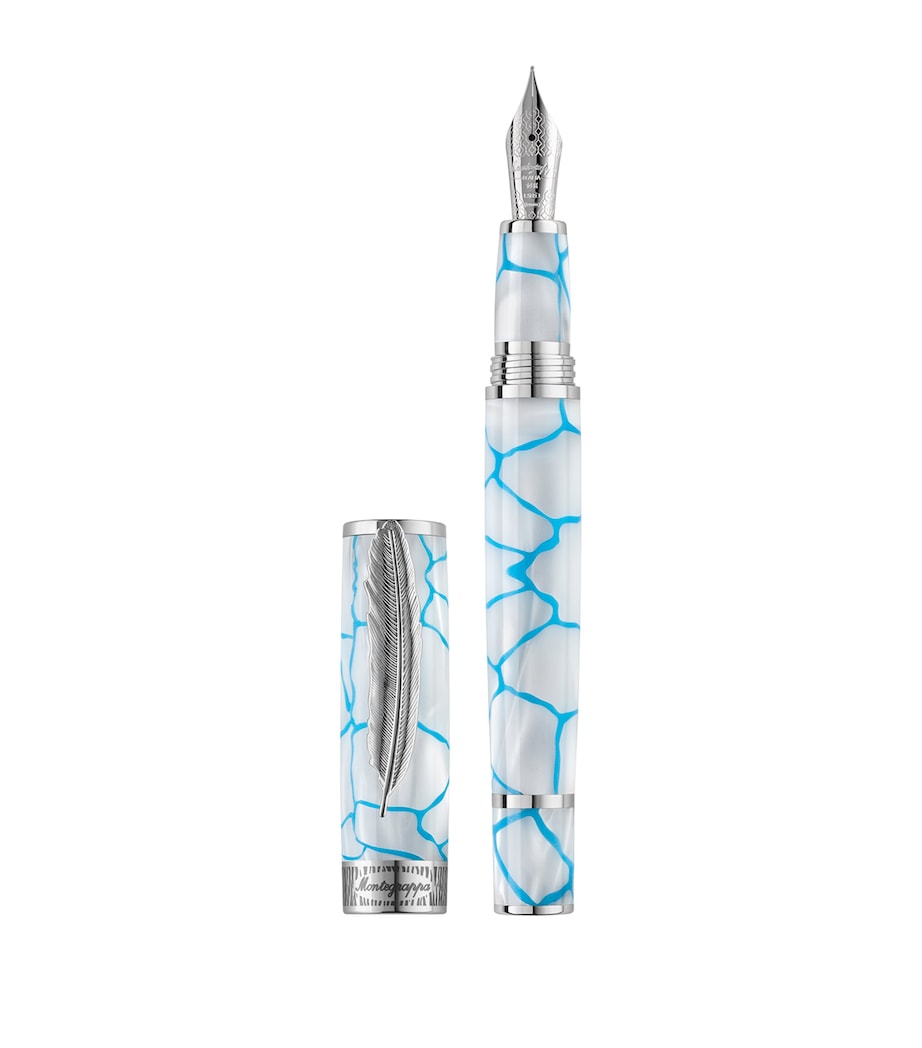 Montegrappa Wild Arctic Ice Fountain Pen White Image 2