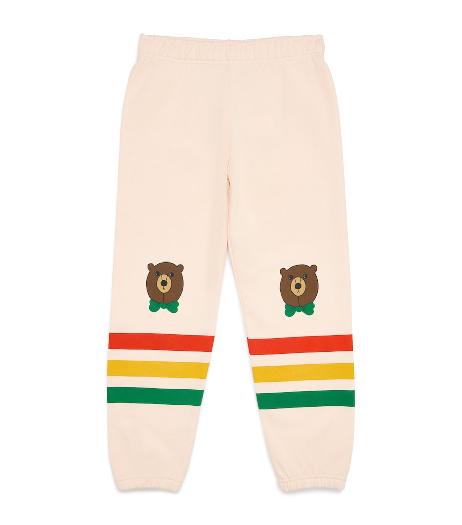Organic Cotton Bear Sweatpants (3-11 Years) OFF-WHITE Image 1