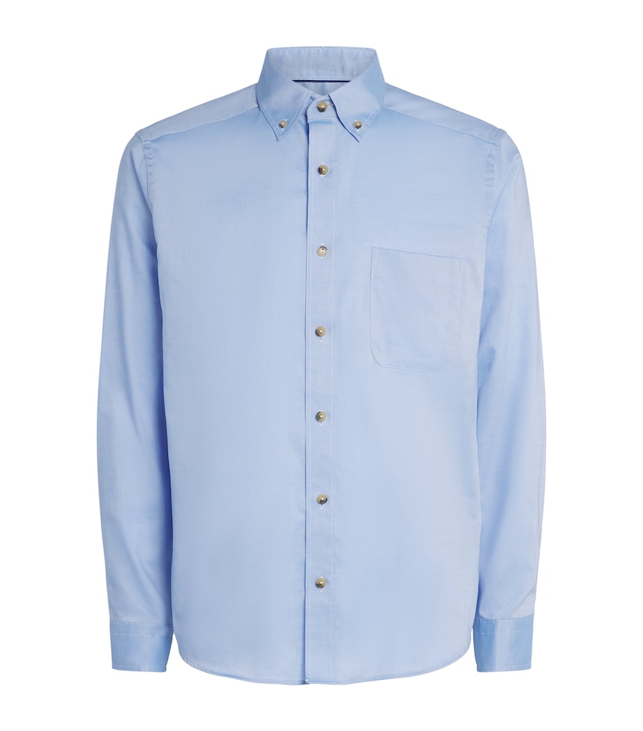 Organic Cotton Oxford Shirt 26 BLUE Image 1