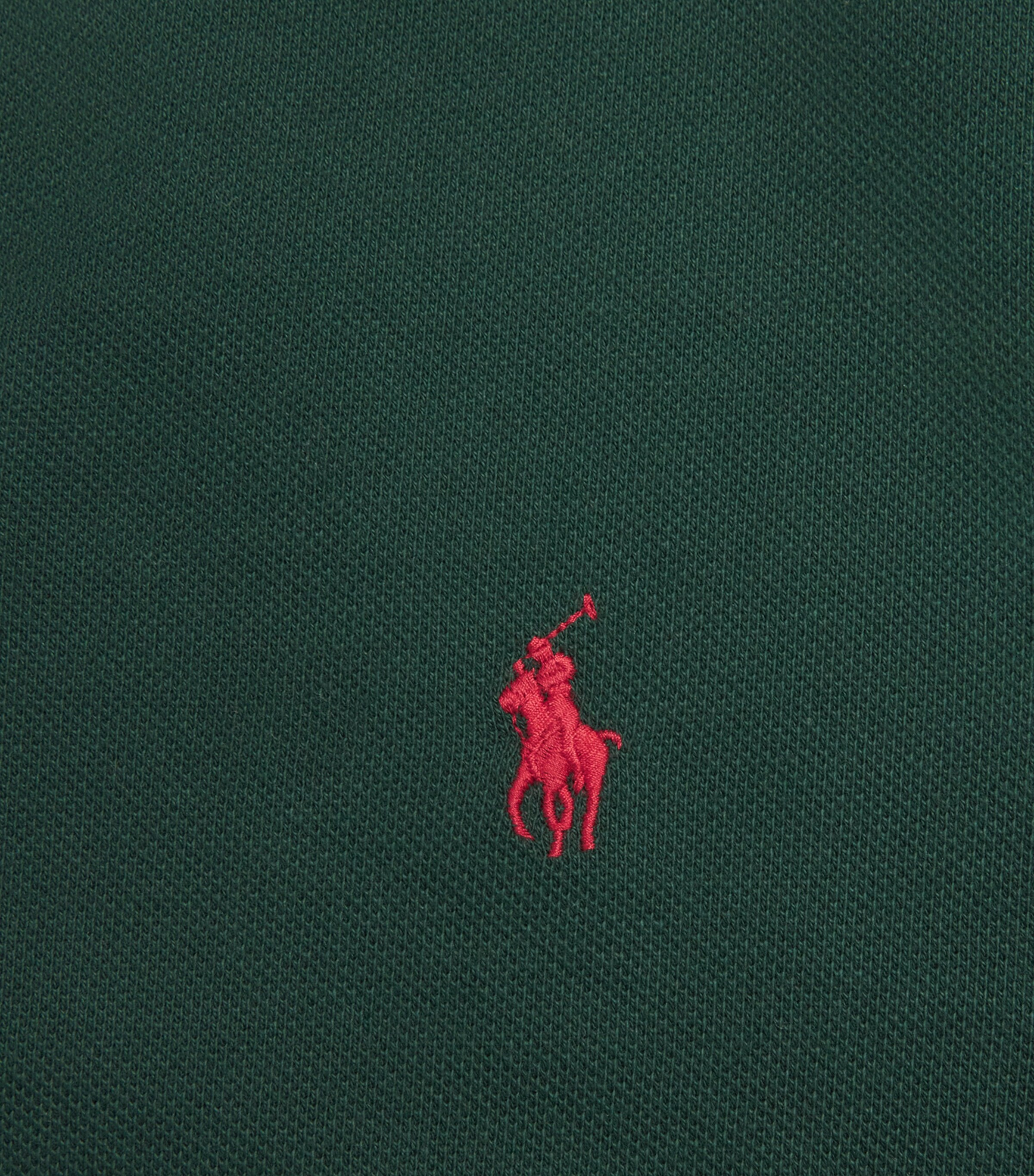 Polo Ralph Lauren Mens Cotton Mesh Slim-Fit Polo Shirt College Green Image 5