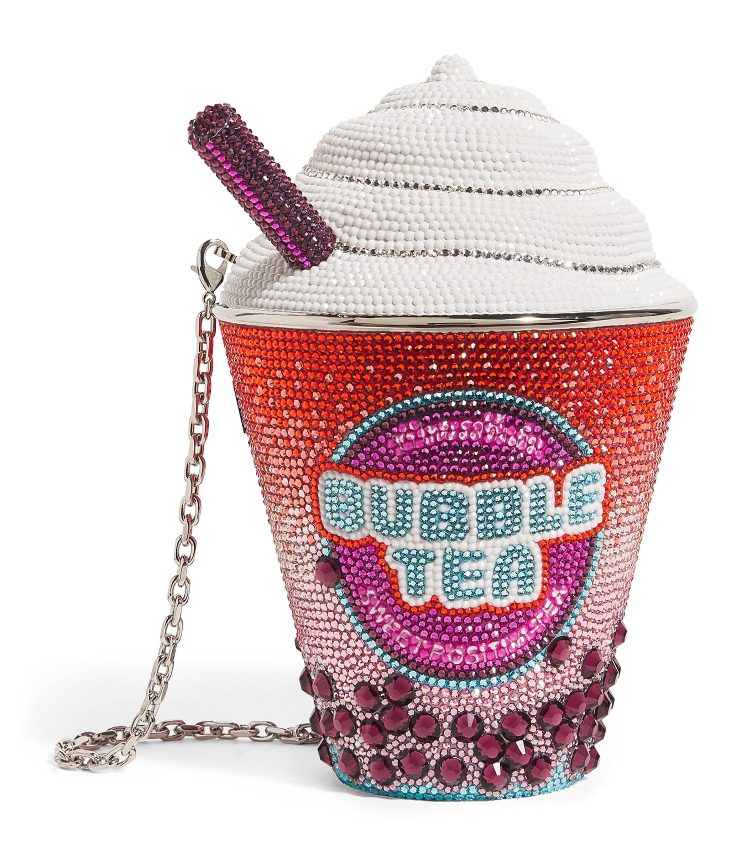 Judith Leiber Frozen Drink Bubble Tea Clutch Bag