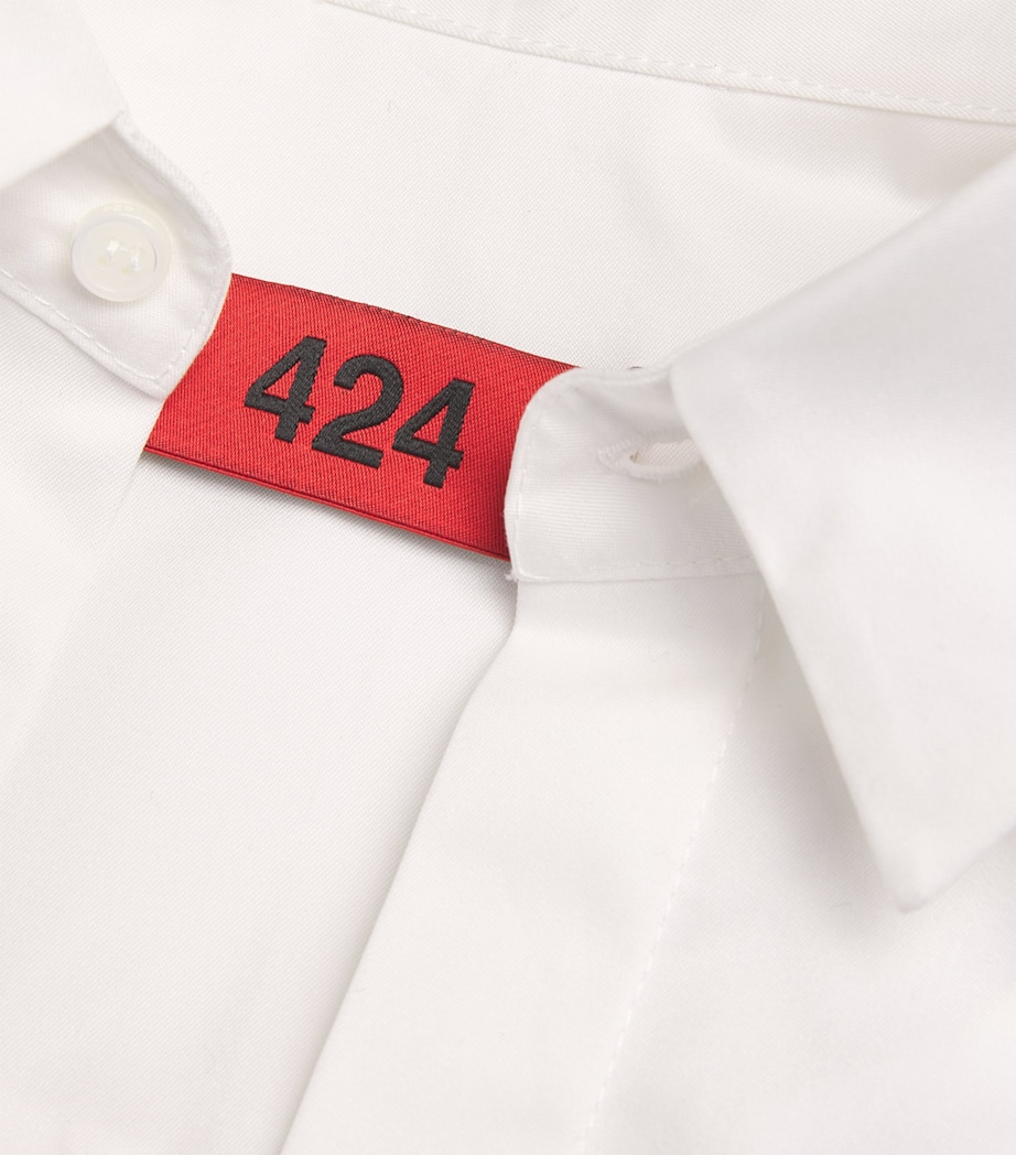 Cotton Logo Shirt SALT WHITE Image 5
