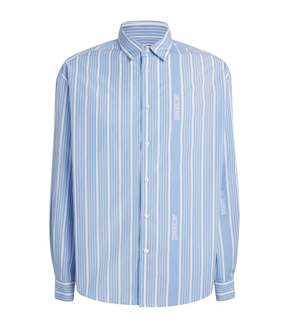 Cotton Striped Shirt 3EV-JAC BUSI BIG LOG Image 1