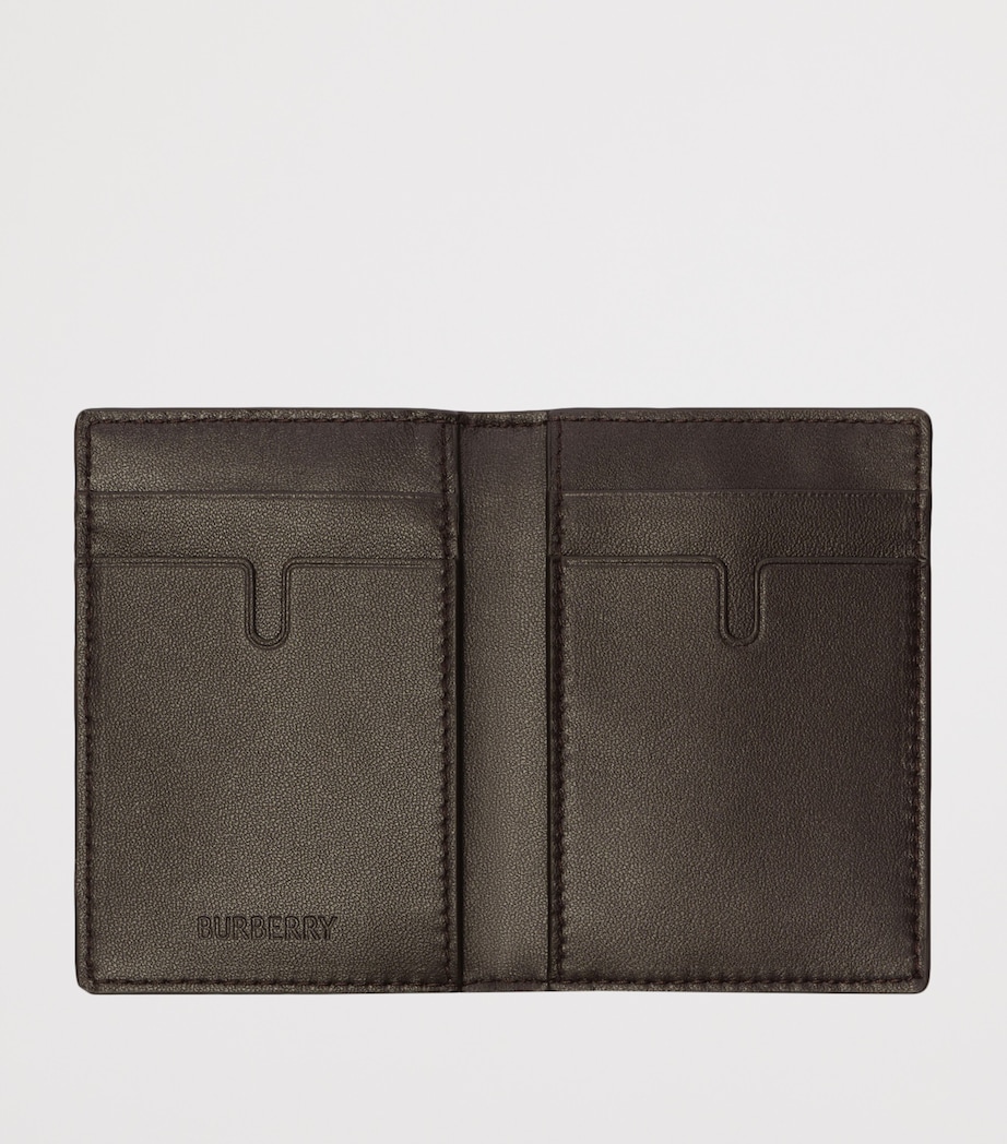Burberry City Check Folding Card Holder Dark Brown Image 2