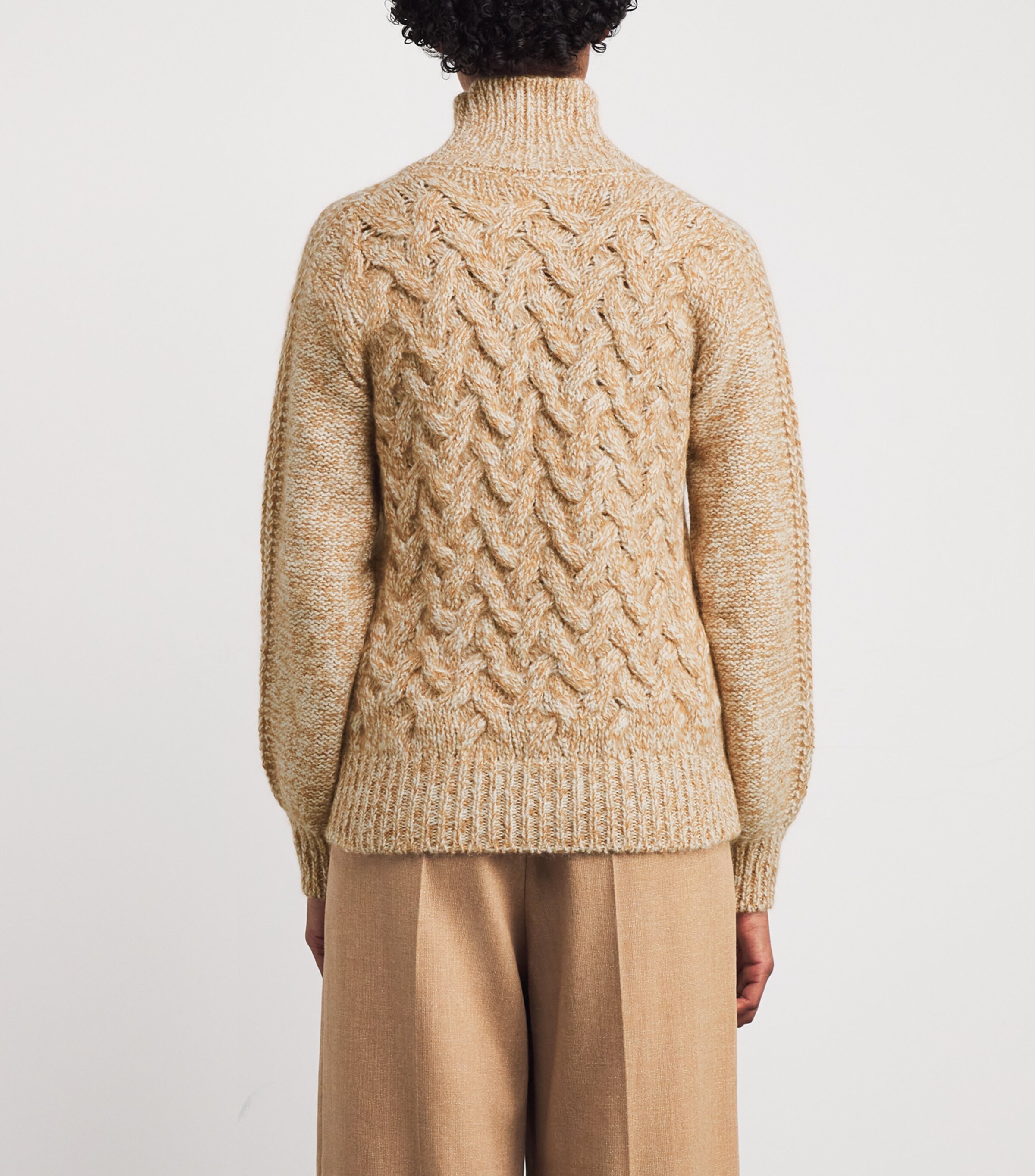 Wool-Blend Metallic Knitted Sweater VICUNA Image 4