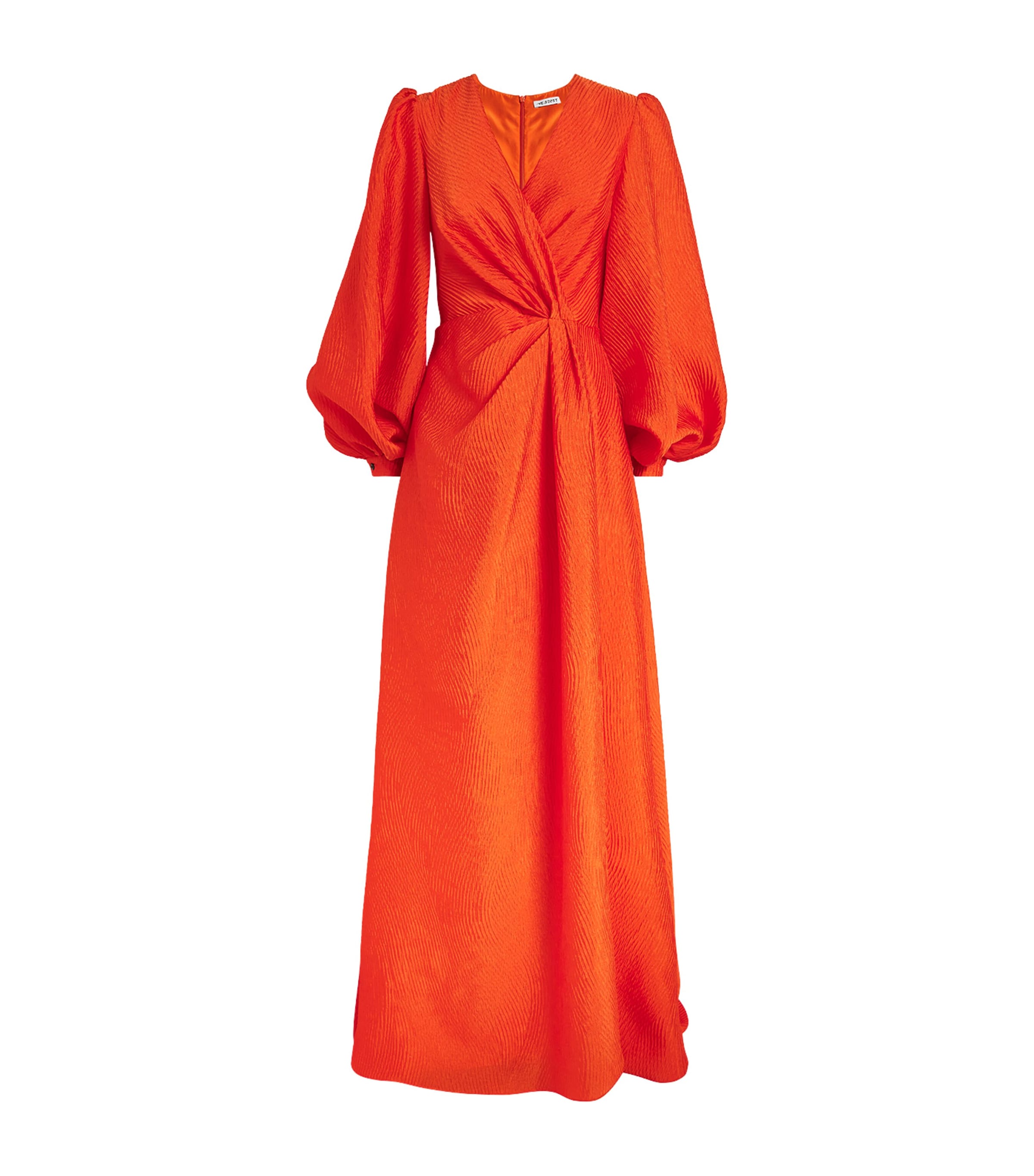 Shop E.stott Balloon-sleeve Eden Gown In Orange