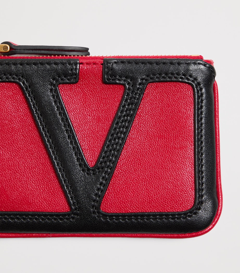 Valentino Garavani Leather Viva Superstar Keyring Case Akv Image 6