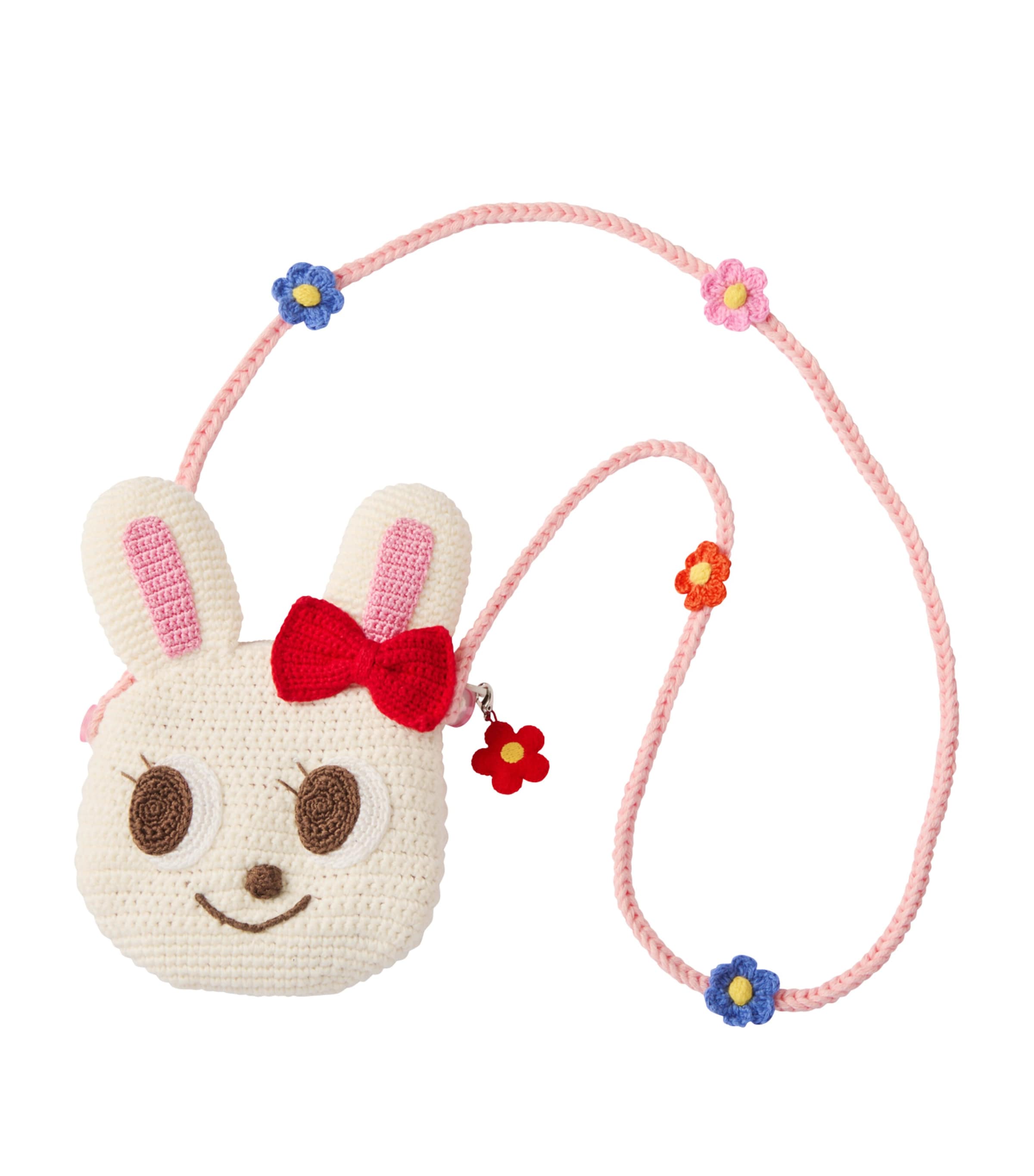 Miki House Knitted Bunny Cross-Body Bag Image 1